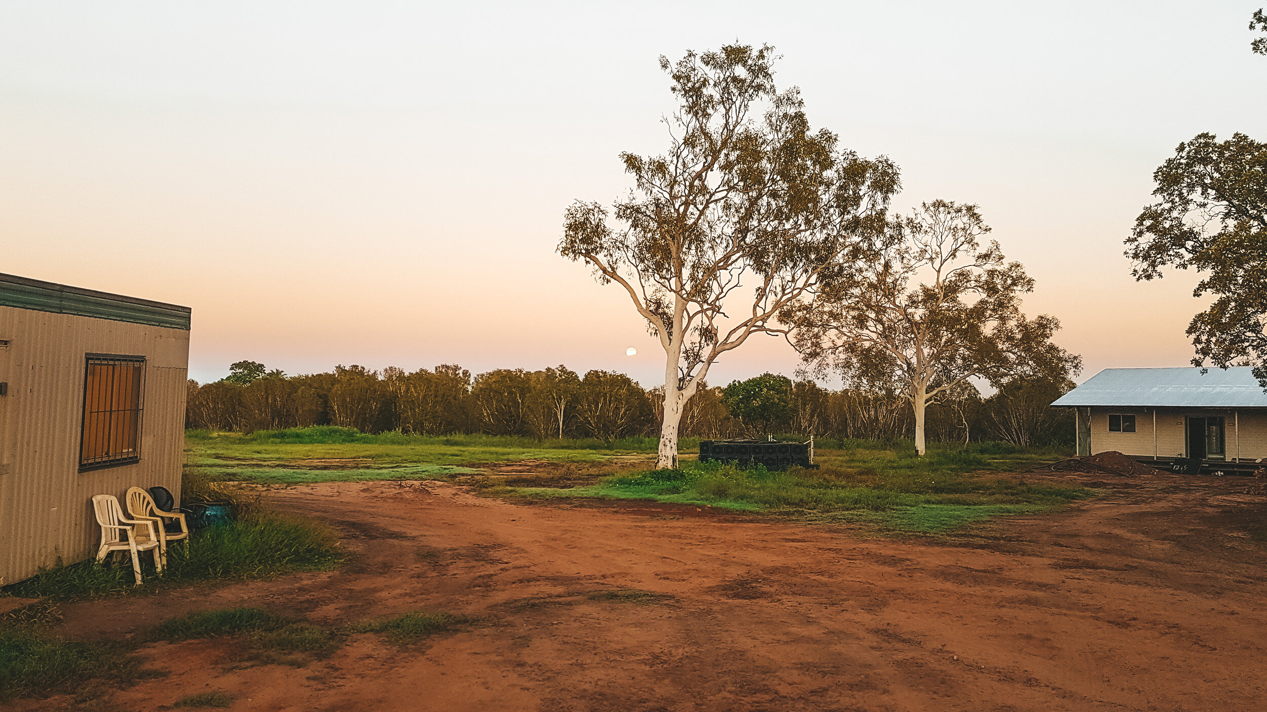 Full moon rising at Bullo River Station.