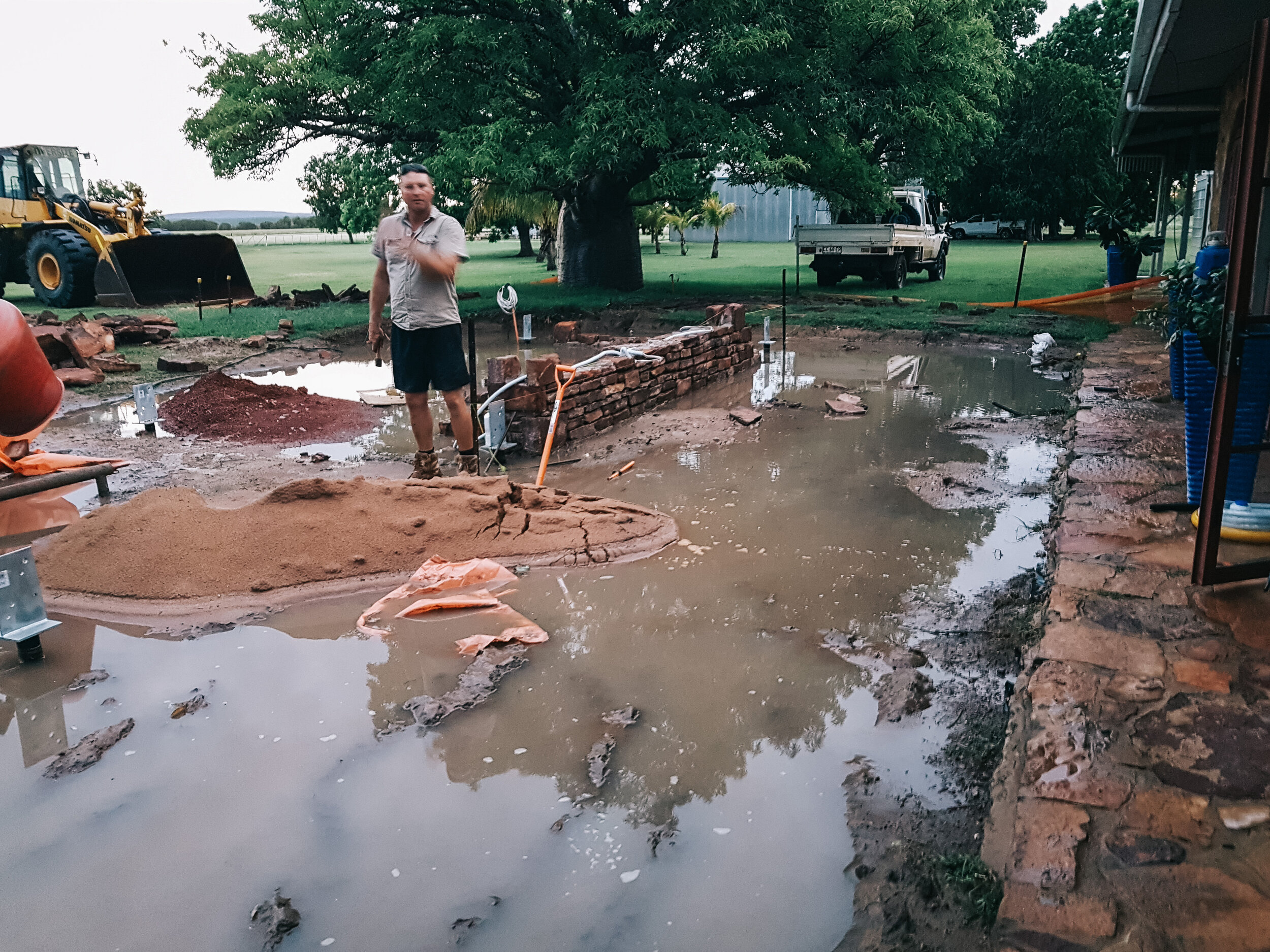 Nothing like a bit of rain to make things tricky.