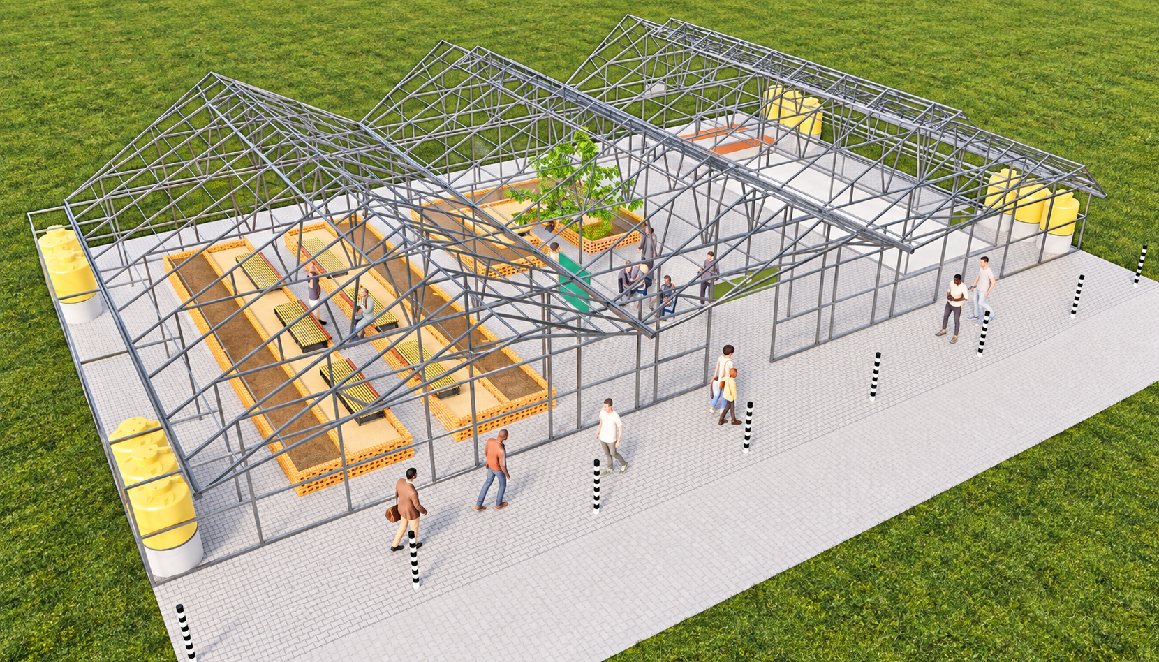 Flagship Gardenship Exposed Structure - Left View