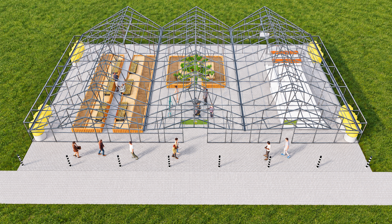 Flagship Gardenship Exposed Structure -  View