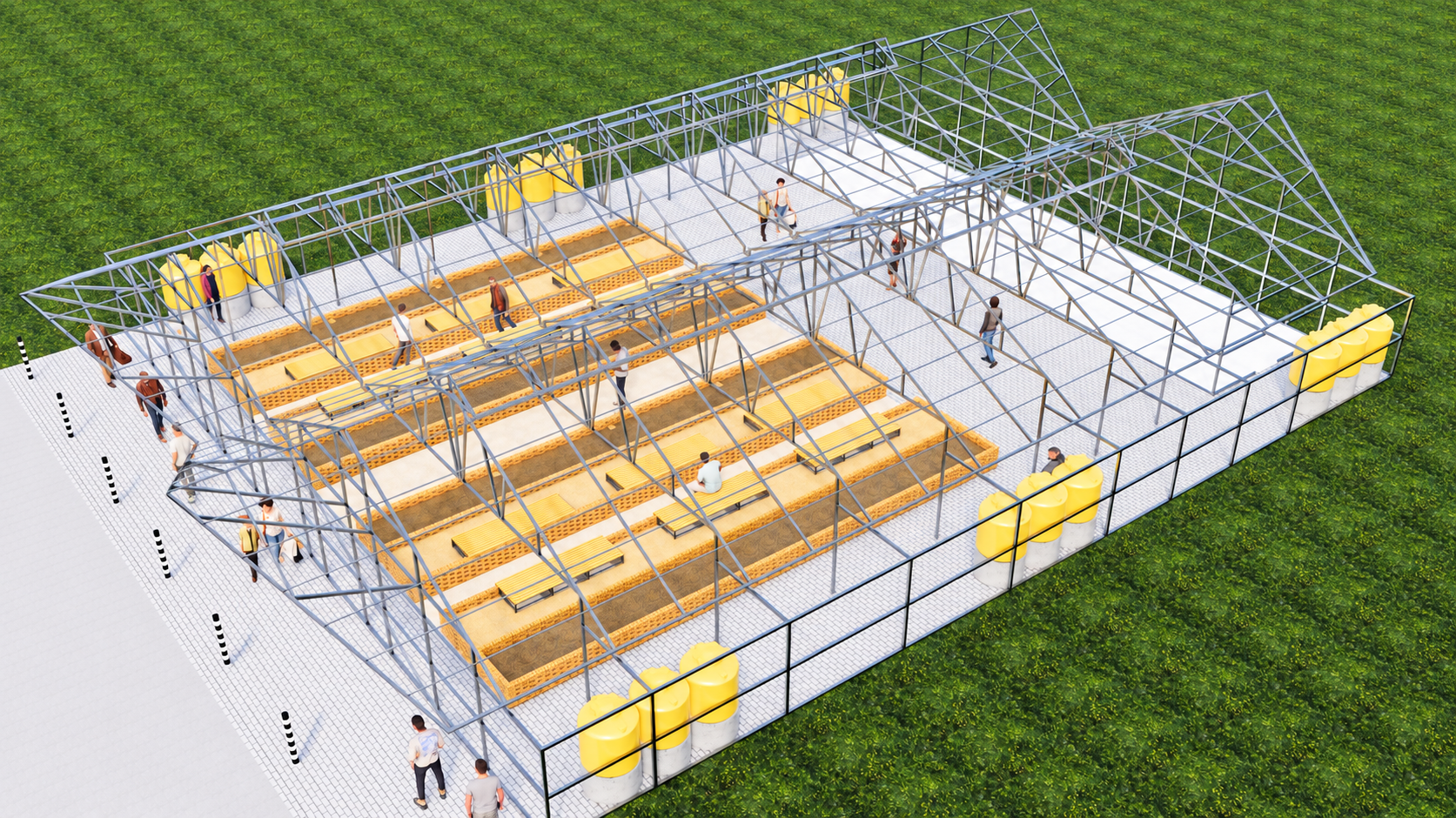 M2C-Extended Roof Option-Exposed Structure Right View