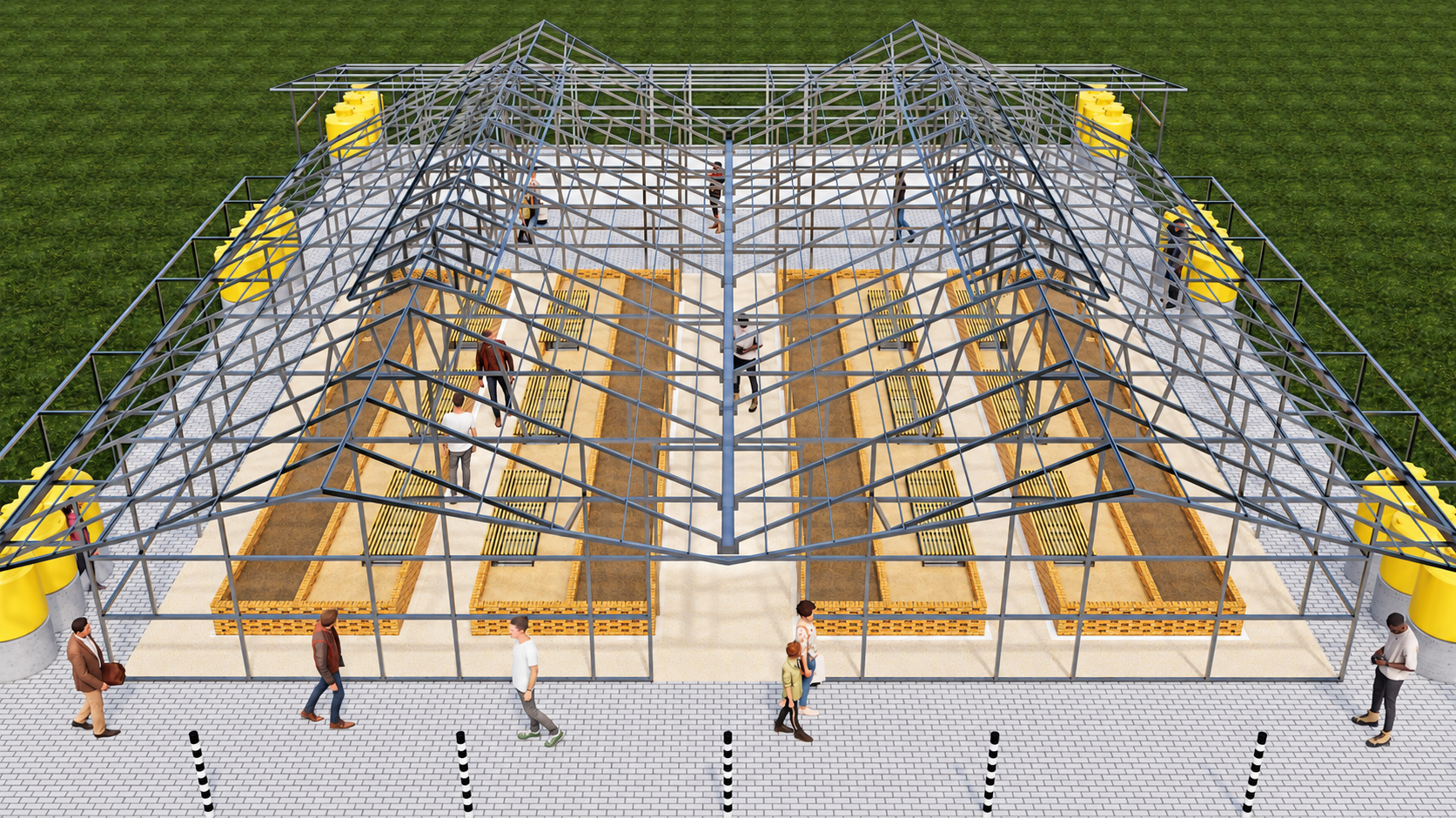 M2A-Parallel Bays-Exposed Structure View