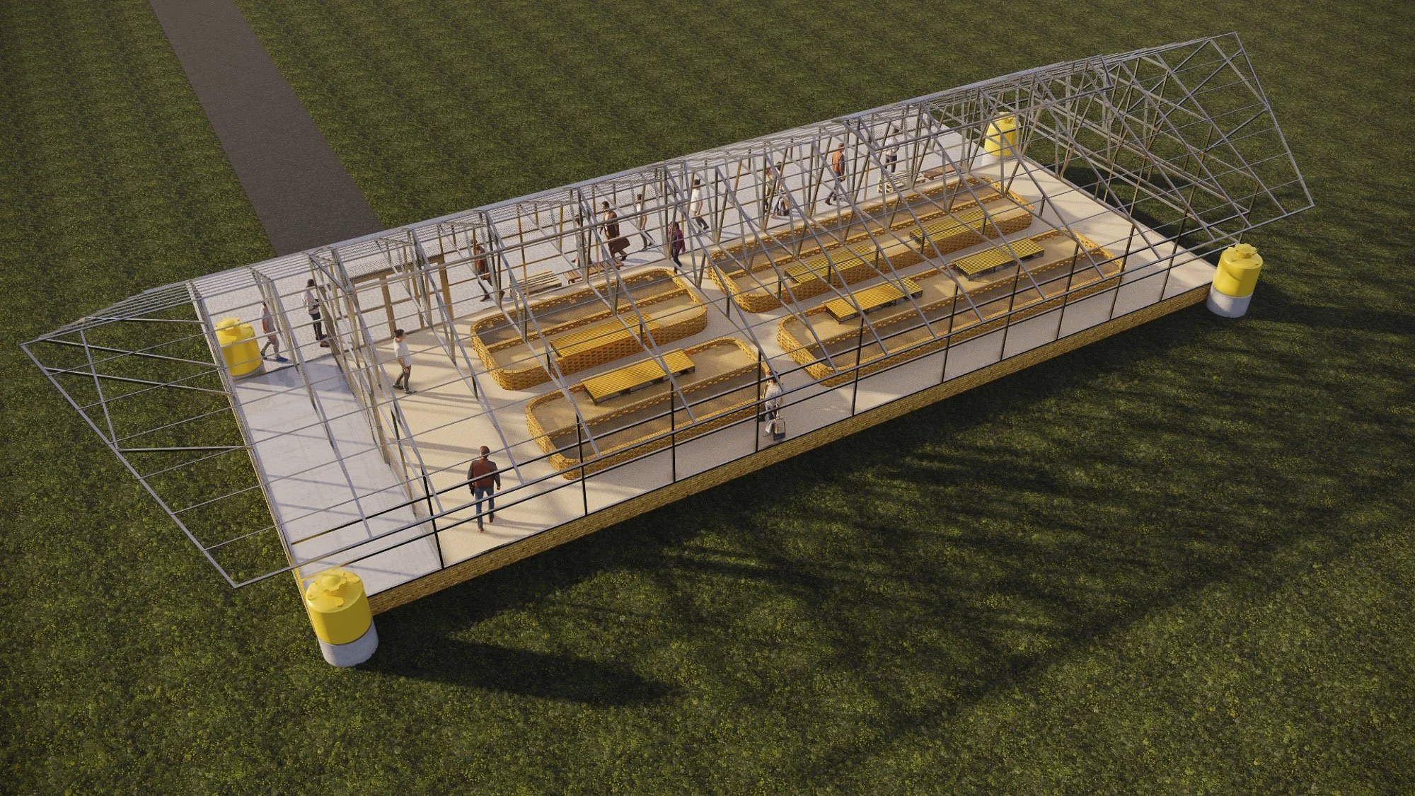 Extended length (roof exposed)