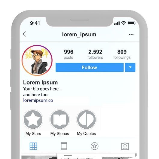 頭像用於 IG(男仕實例 )
