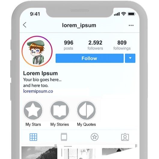 頭像用於 IG(男仕實例 )