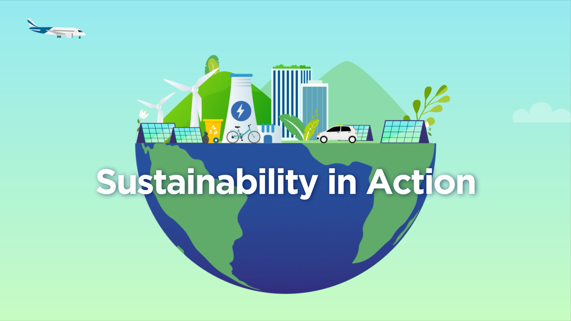 Animation of :Sustainability in Action" TV programme series