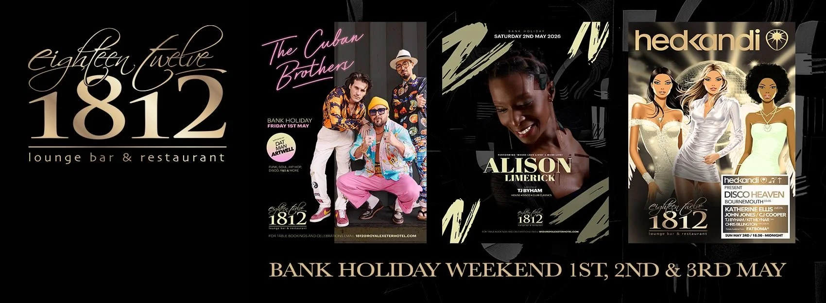 live events during bank holiday weekend in Bournemouth