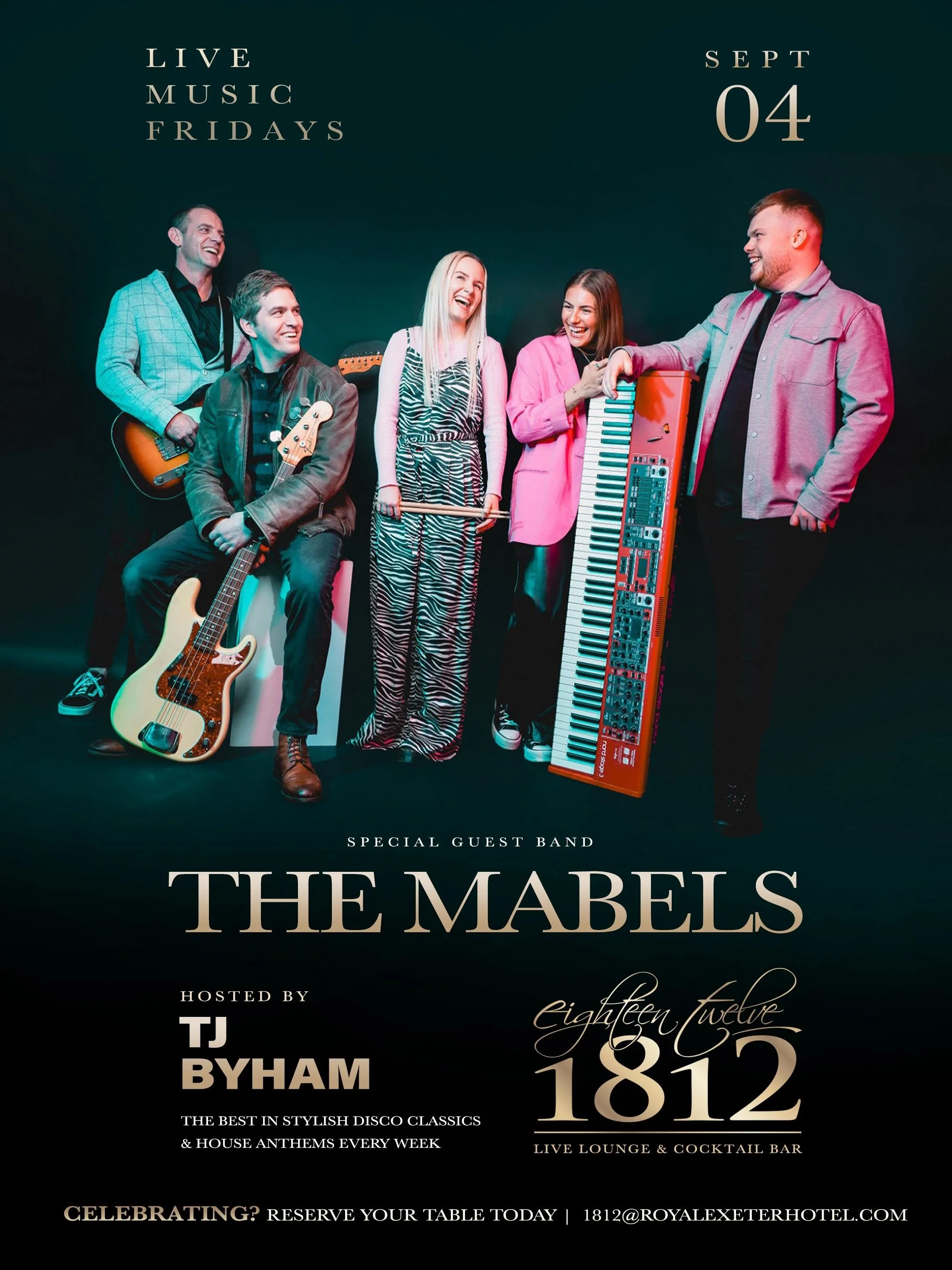 the mabels live band at 1812 bournemouth