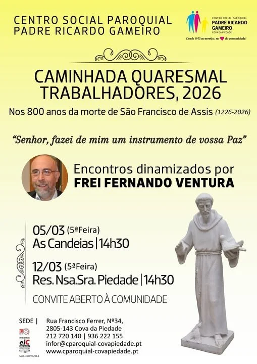 Caminhada Quaresmal 2026, com o Frei Fernando Ventura