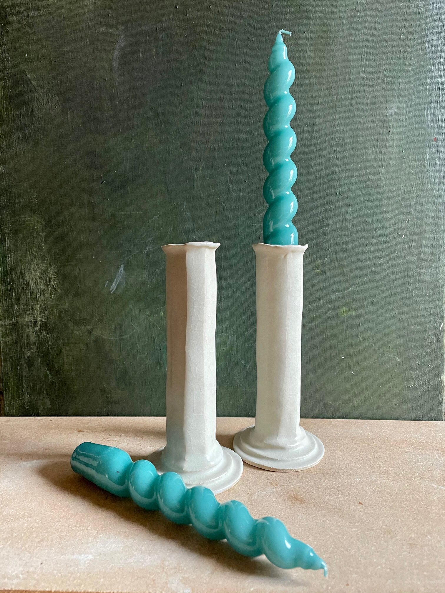CANDLESTICKS FACETED MATTE WHITE.jpg