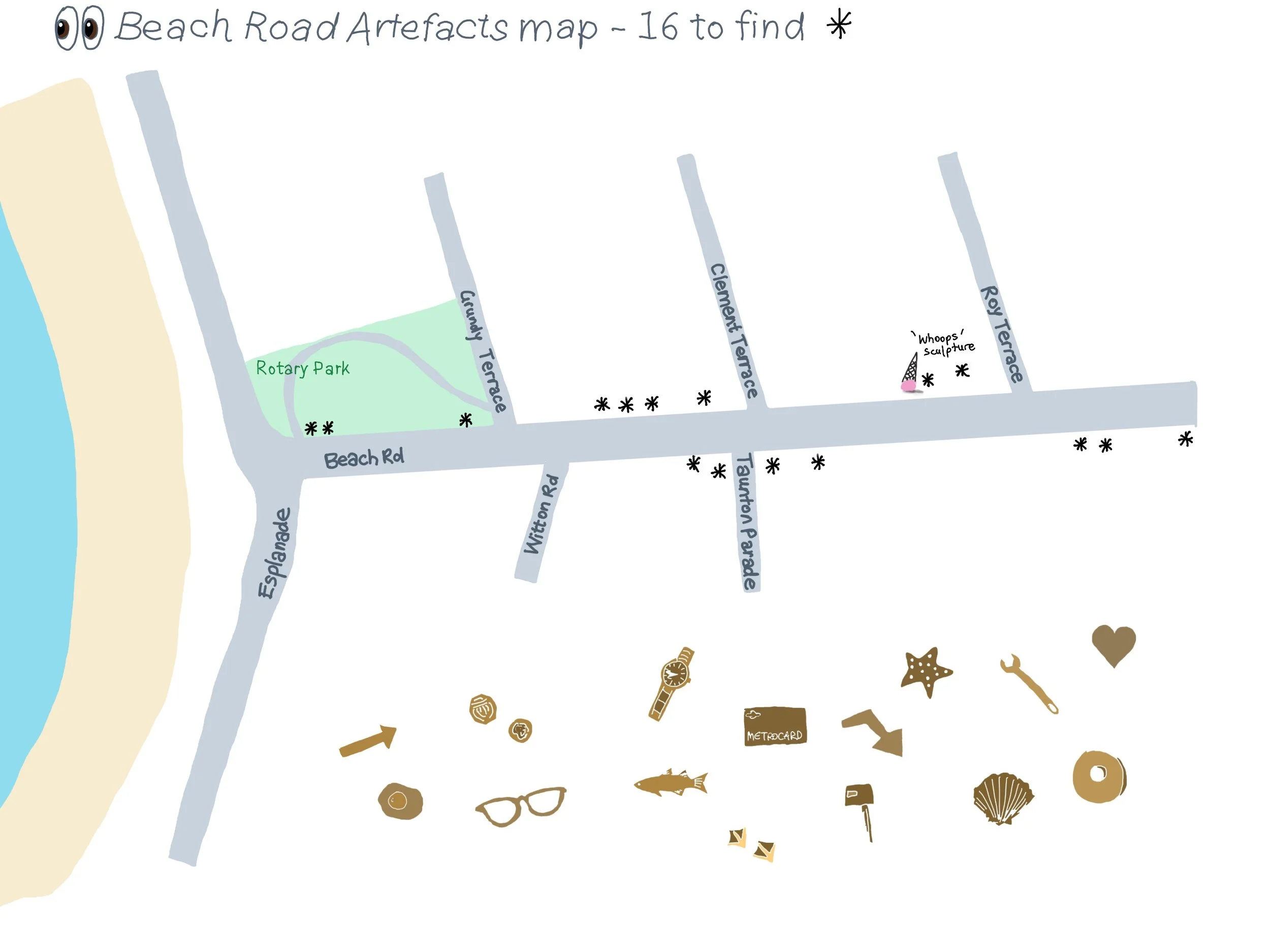 Beach Rd Artefacts map.jpg