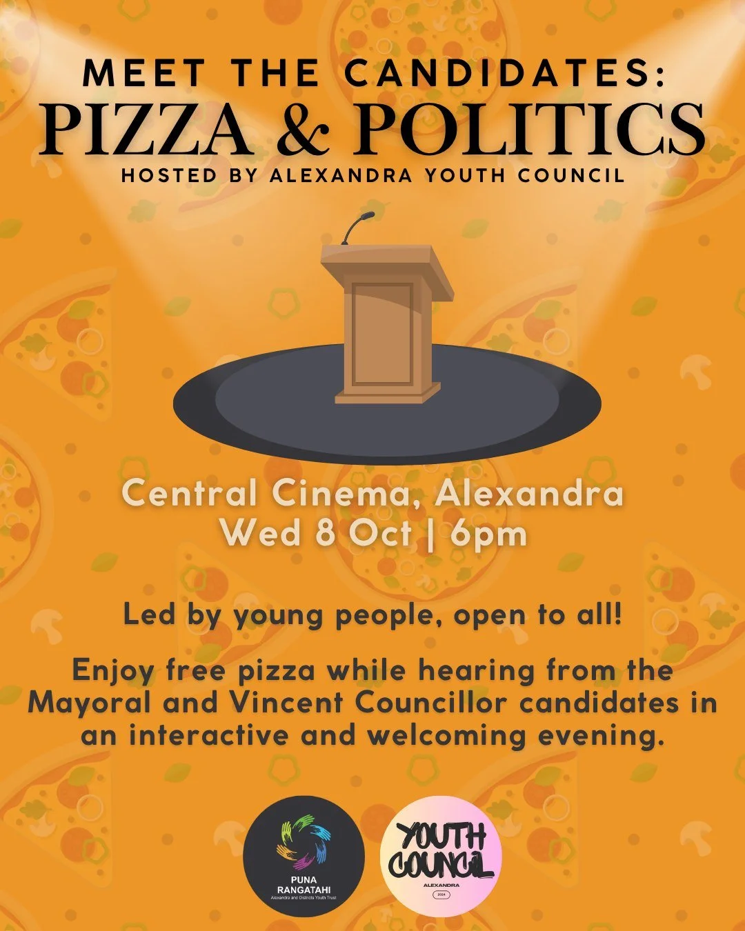 Pizza, politics, and your chance to shape the future 🍕🗳️
Led by young people but welcoming everyone – whether you’re a first-time voter or just keen to learn more. Come along to a relaxed and interactive evening with the candidates for
