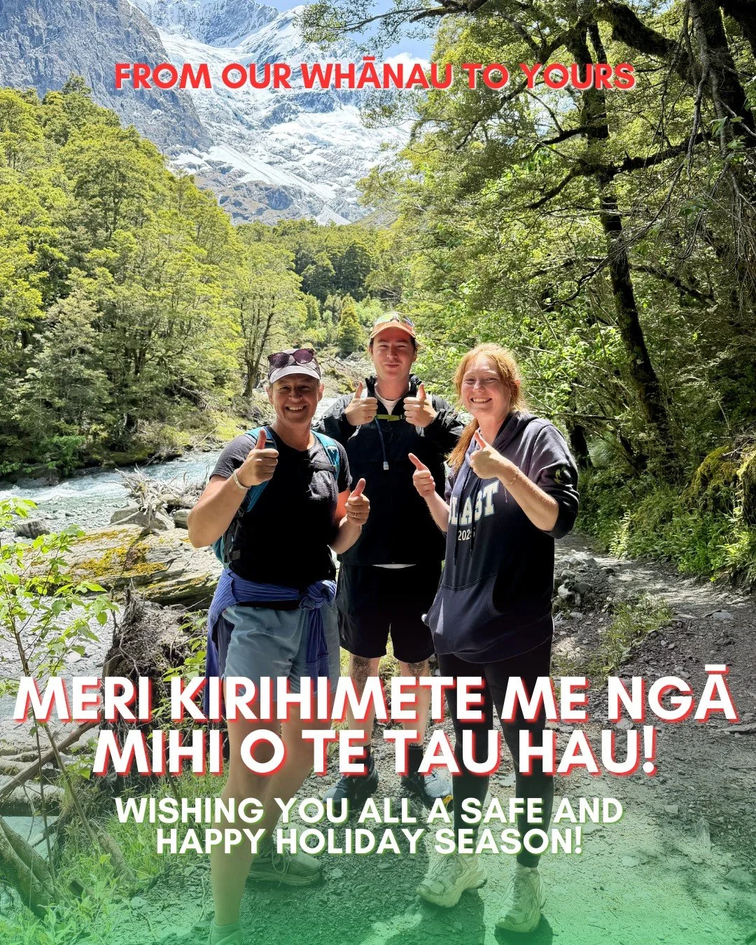 Ending the year the best way we know how &mdash; together, outdoors, and reflecting on a big year 🌿 This snap is from our staff outing to Rob Roy&rsquo;s Glacier on Wednesday.

Our office will be closed from Fri 19 Dec,  and back on deck Mon 12 Jan 