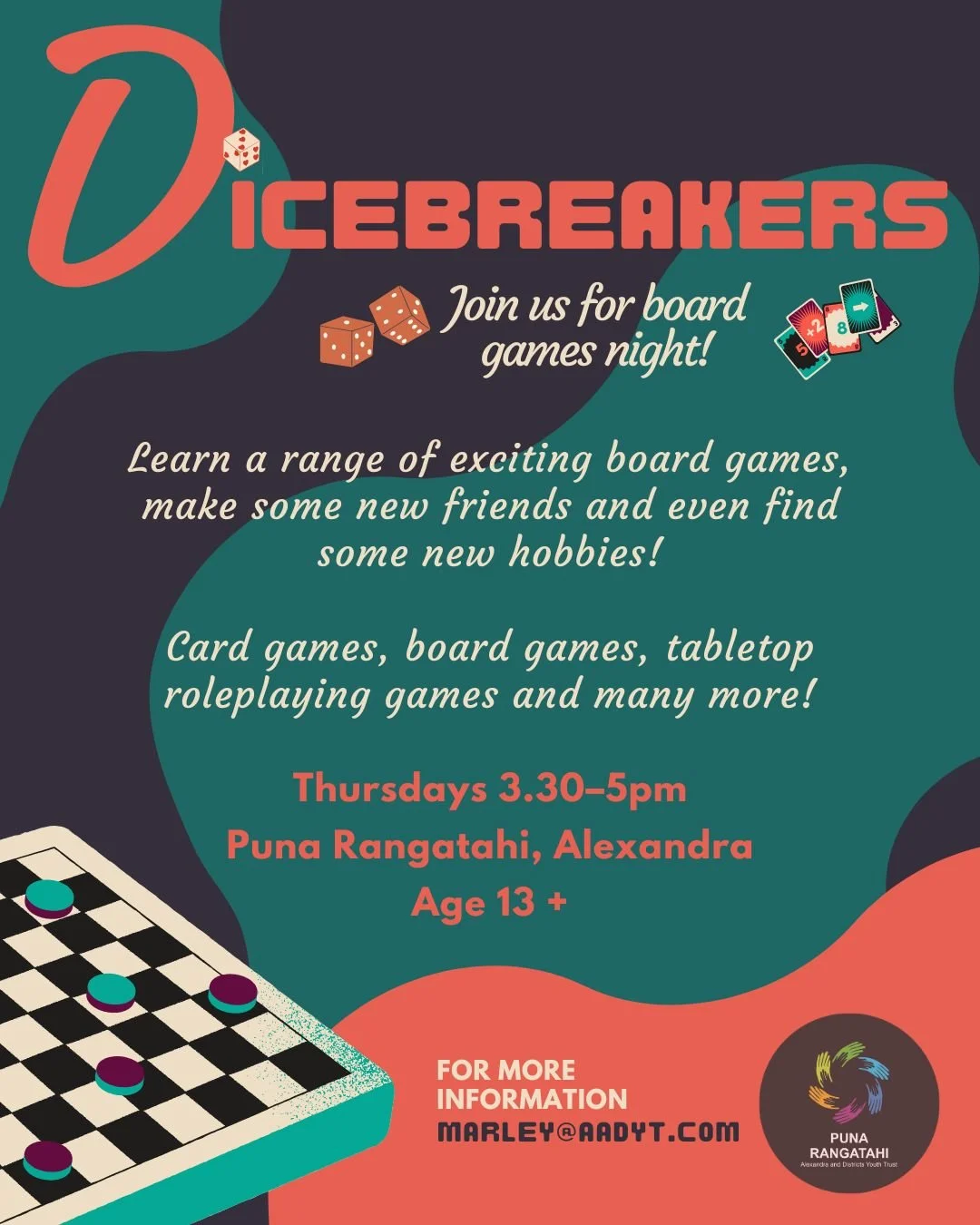 Dicebreakers is our weekly board game night and it&rsquo;s lowkey one of the best nights of the week. Good games, good snacks, solid banter 🃏

You don&rsquo;t have to be a board game genius &ndash; we&rsquo;ll teach you. Just show up, pull up a chai