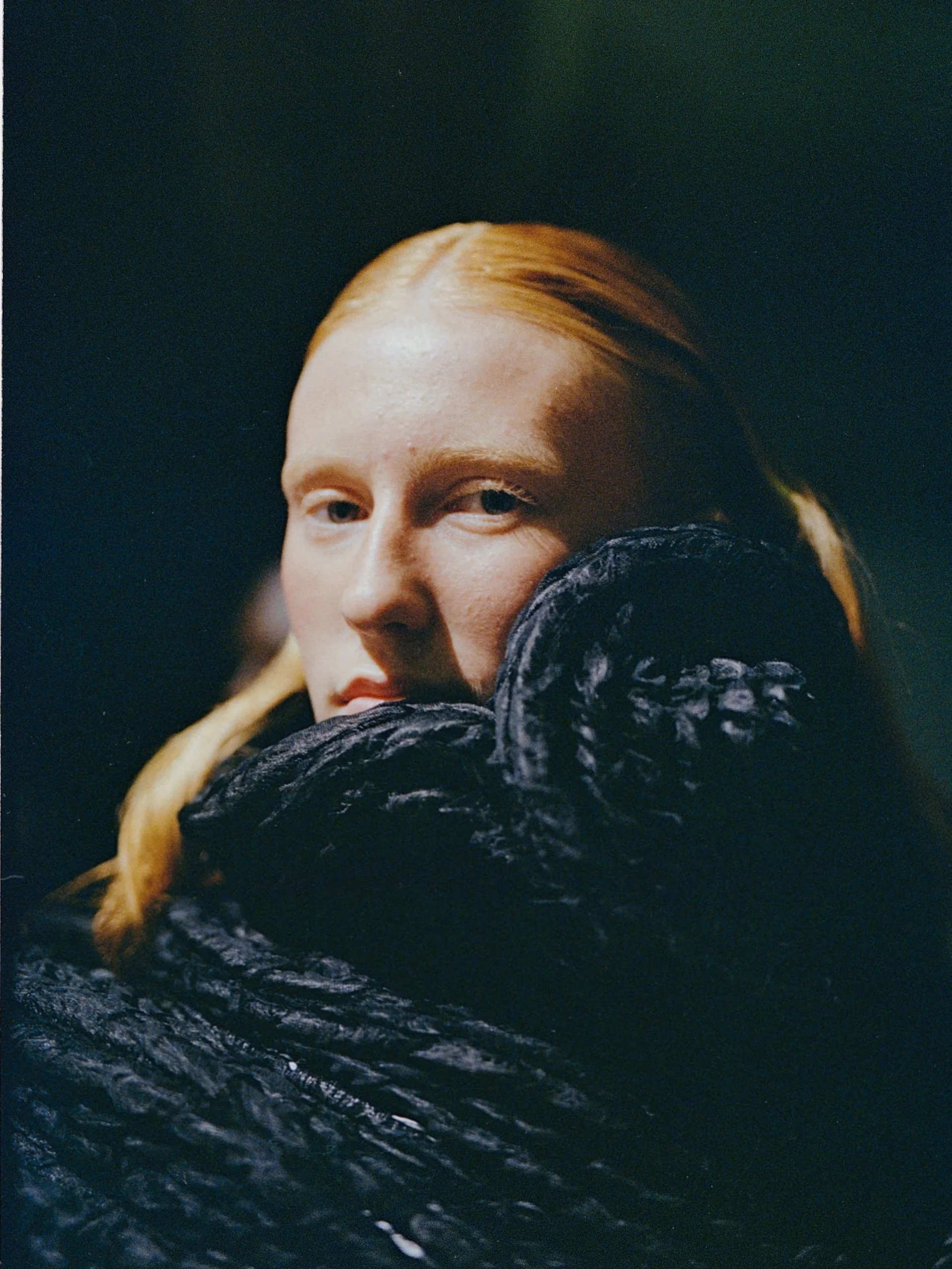 Backstage at the Swedish School of Textiles show during the SS26 season of Copenhagen Fashion Week