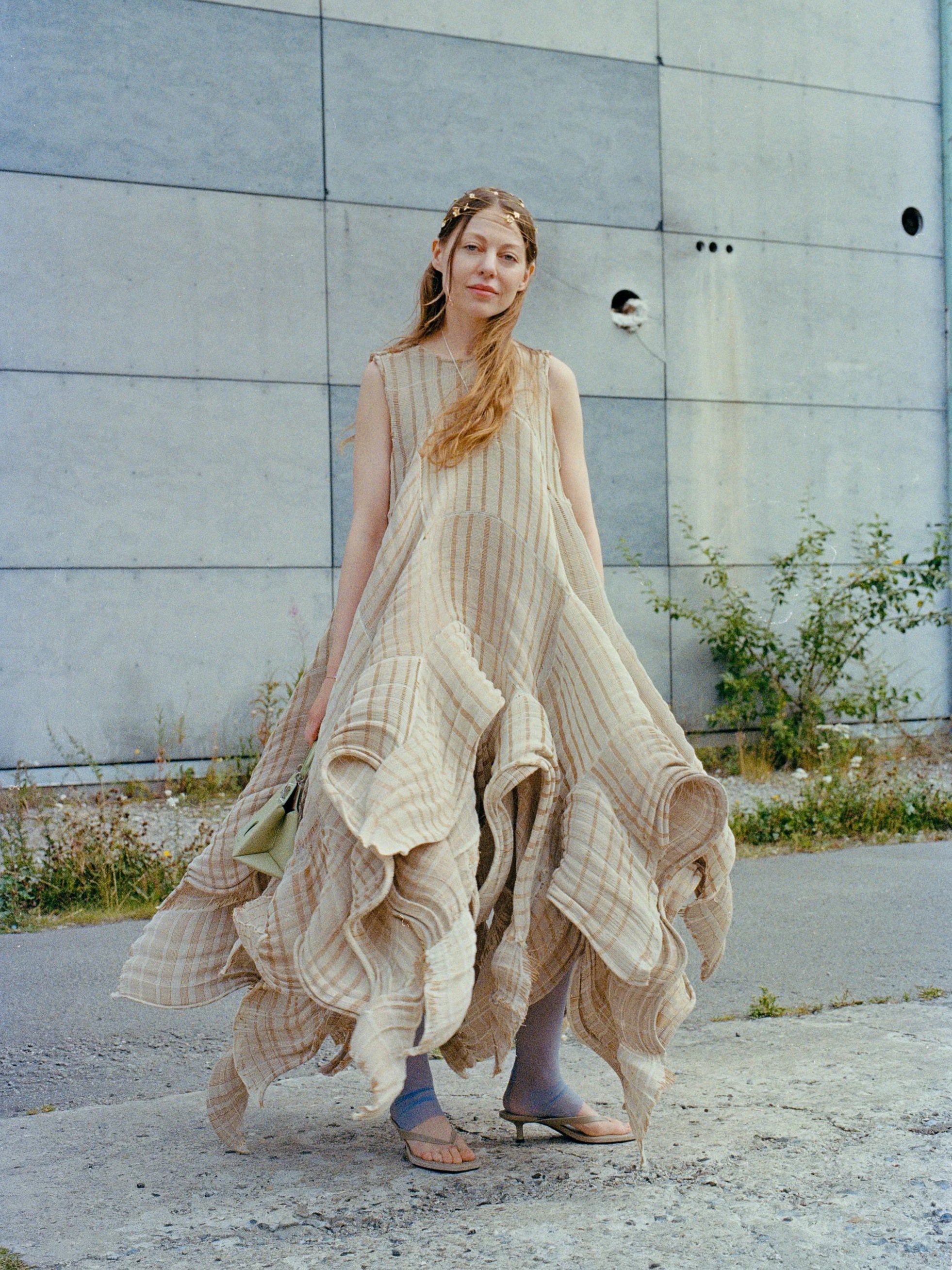 Streetstyle at the Marimekko SS26 show during Copenhagen Fashion Week, featuring Alina-Mariia Hodz