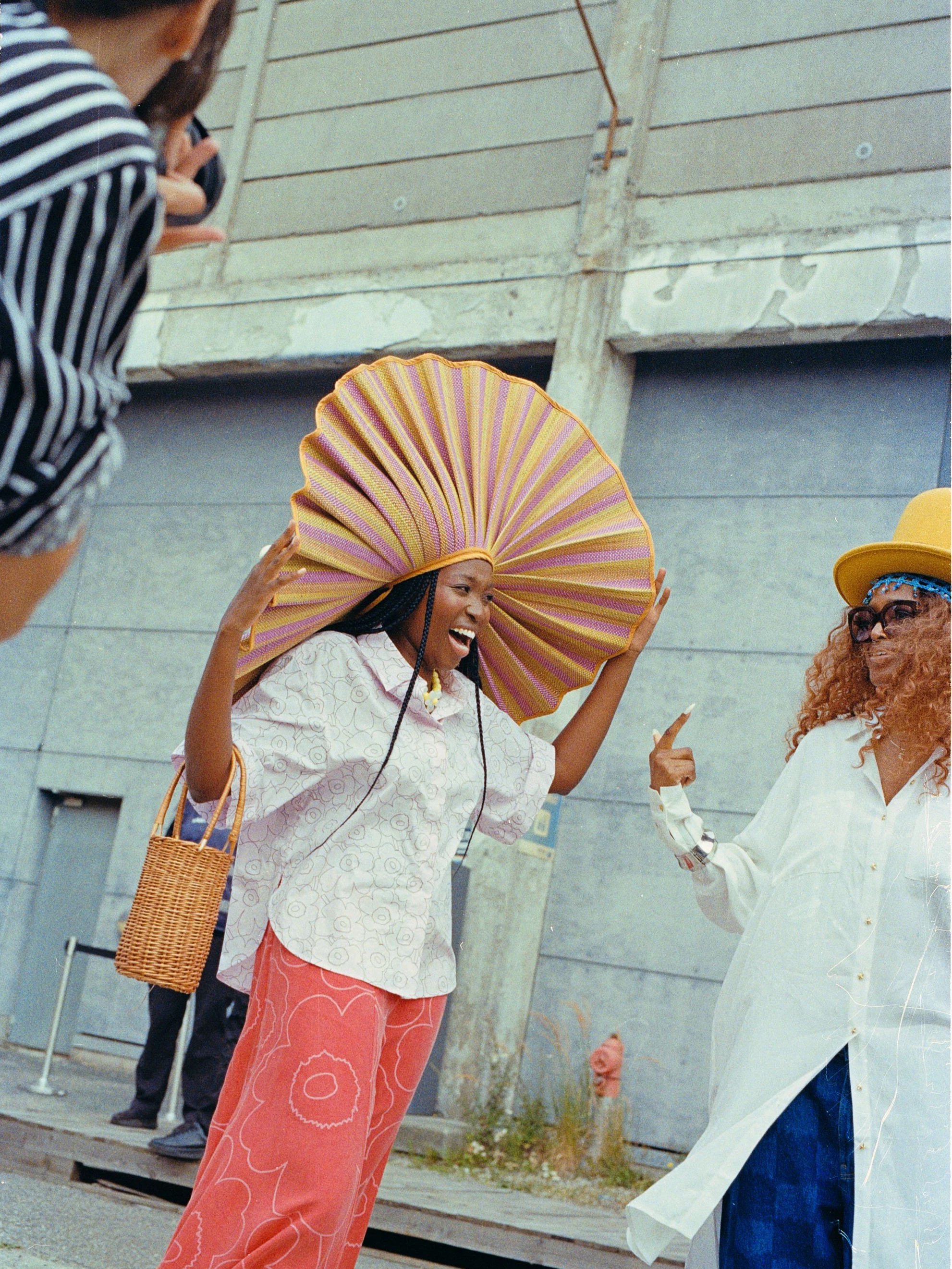 Streetstyle at the Marimekko SS26 show during Copenhagen Fashion Week
