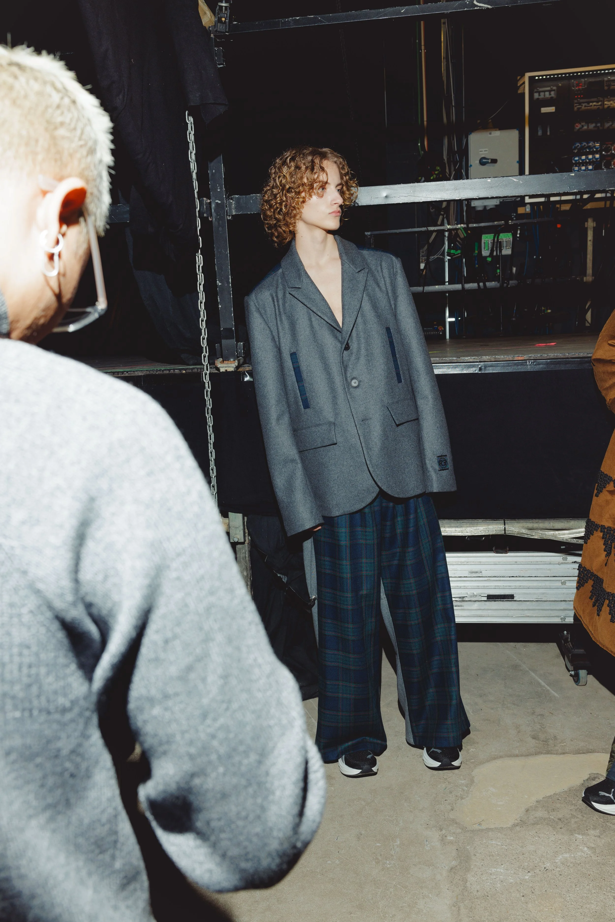 Backstage at the Rolf Ekroth AW25 show during Copenhagen Fashion Week