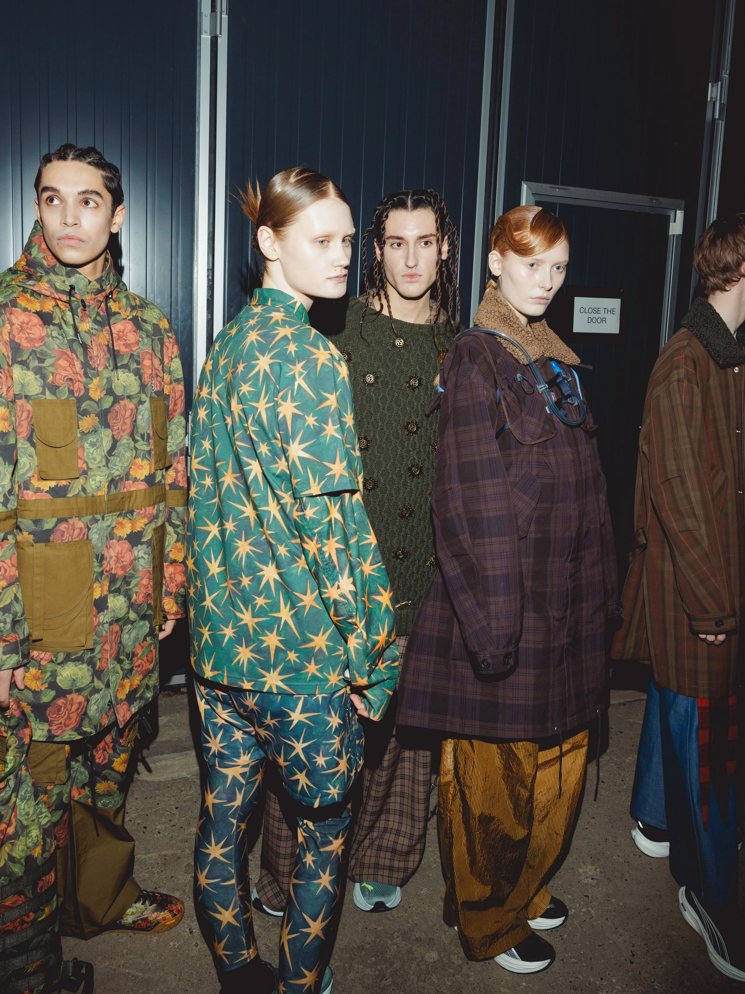 Backstage at the Rolf Ekroth AW25 show during Copenhagen Fashion Week