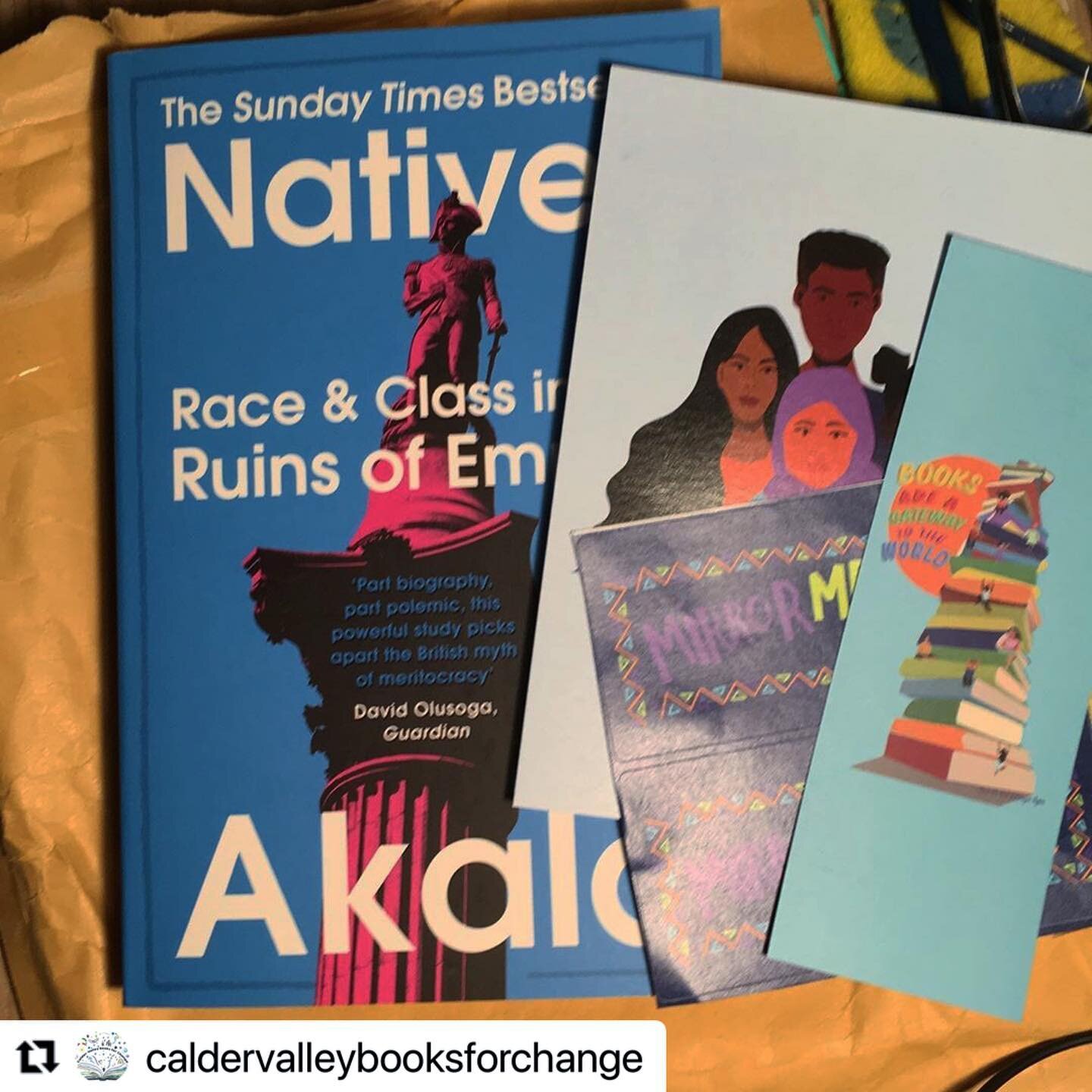 Thank you @caldervalleybooksforchange for the shout out. Please do check out the incredible work they are also doing, raising funds to provide the 60 #schools in their vicinity with a range of #diverse and #inclusive books. If you are able to make a 