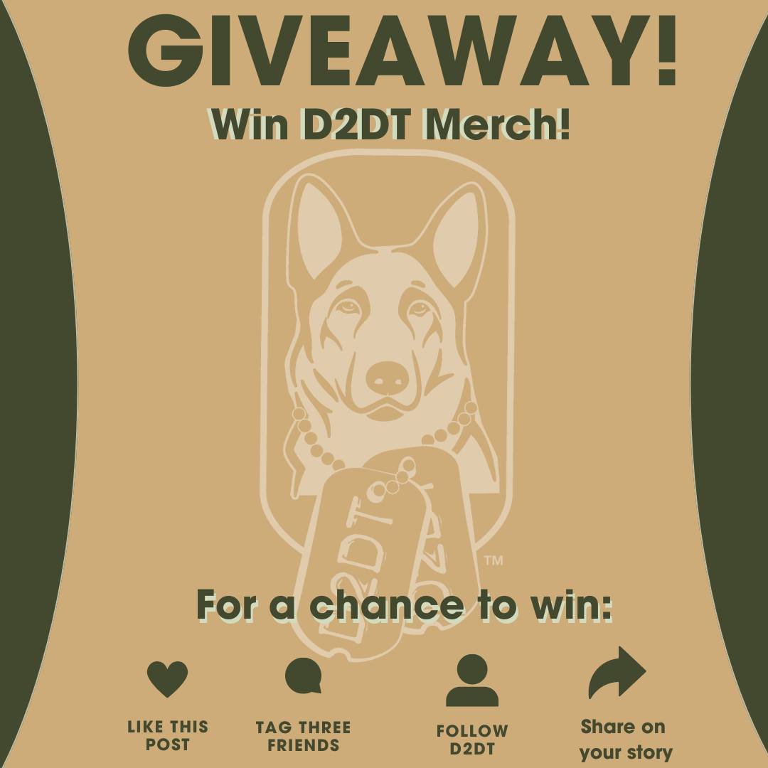 Enter our giveaway for the chance to win a D2DT sweatshirt! 🐶😄

To enter, all you need to do is four easy steps!

1. Like this post
2. Tag 3 friends in the comments
3. Follow us 
4. Share this post to your story and tag Dogs2DogTags

Giveaway Ends: