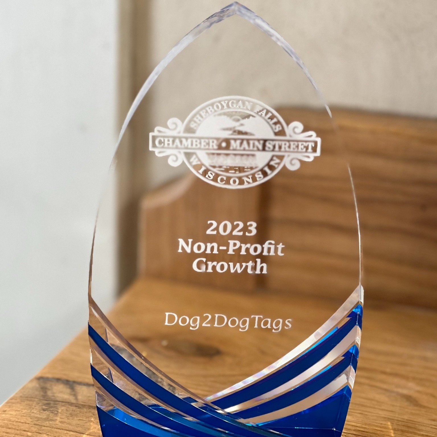 We were honored to receive the 2023 Non-Profit Growth Award from the Sheboygan Falls Chamber-Main Street last night. Thank you to the Chamber, our donors, our volunteers, our communities, and our veteran organization partners across Wisconsin for bel