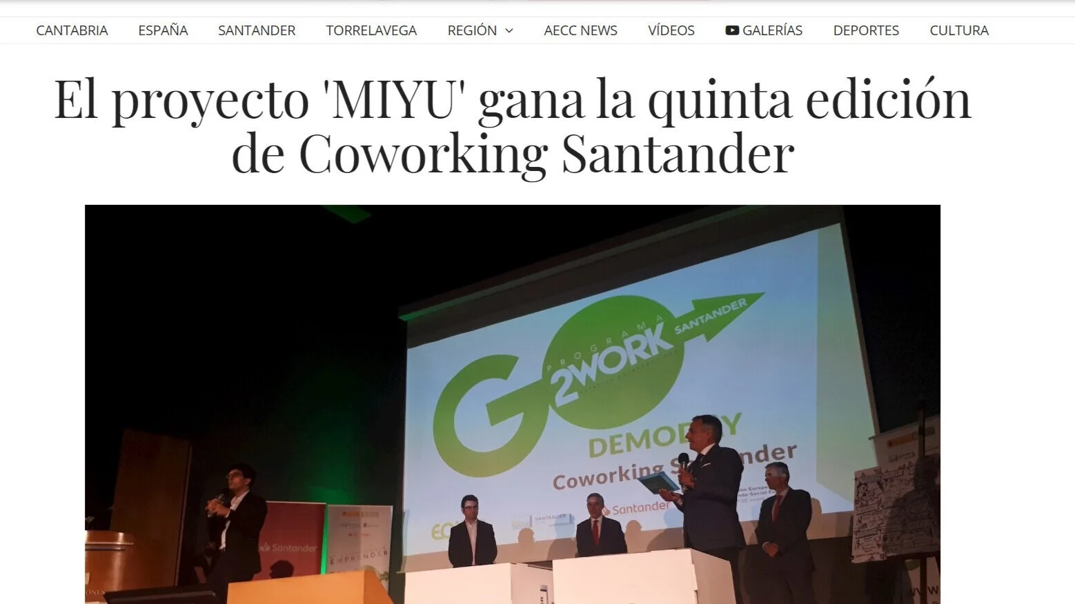 MIYU  Coworking EOI  Proyecto ganador Santander 5ª edición