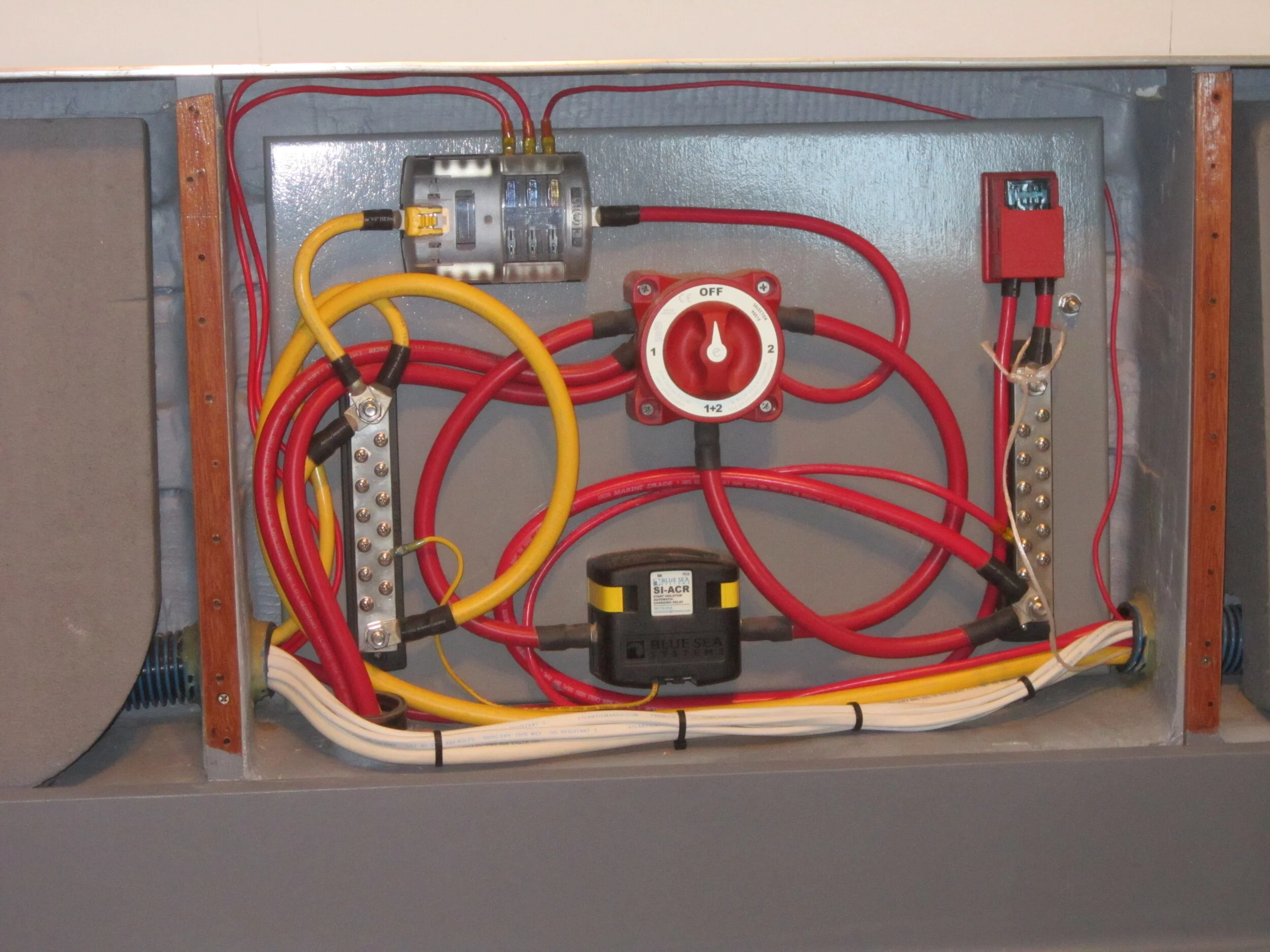 1965 Chris-Craft Corsair, Our Time; electrical upgrade