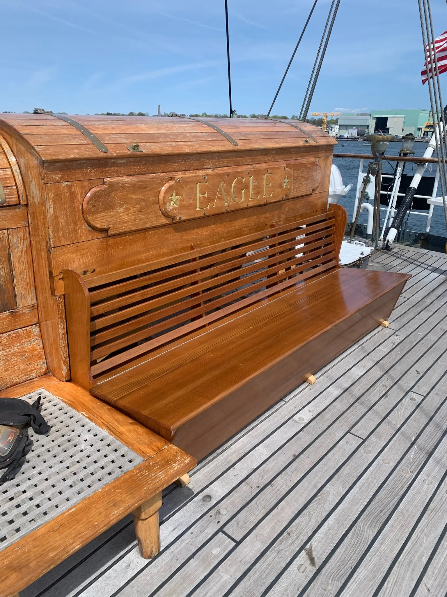 USCGC Eagle benches outside.JPG