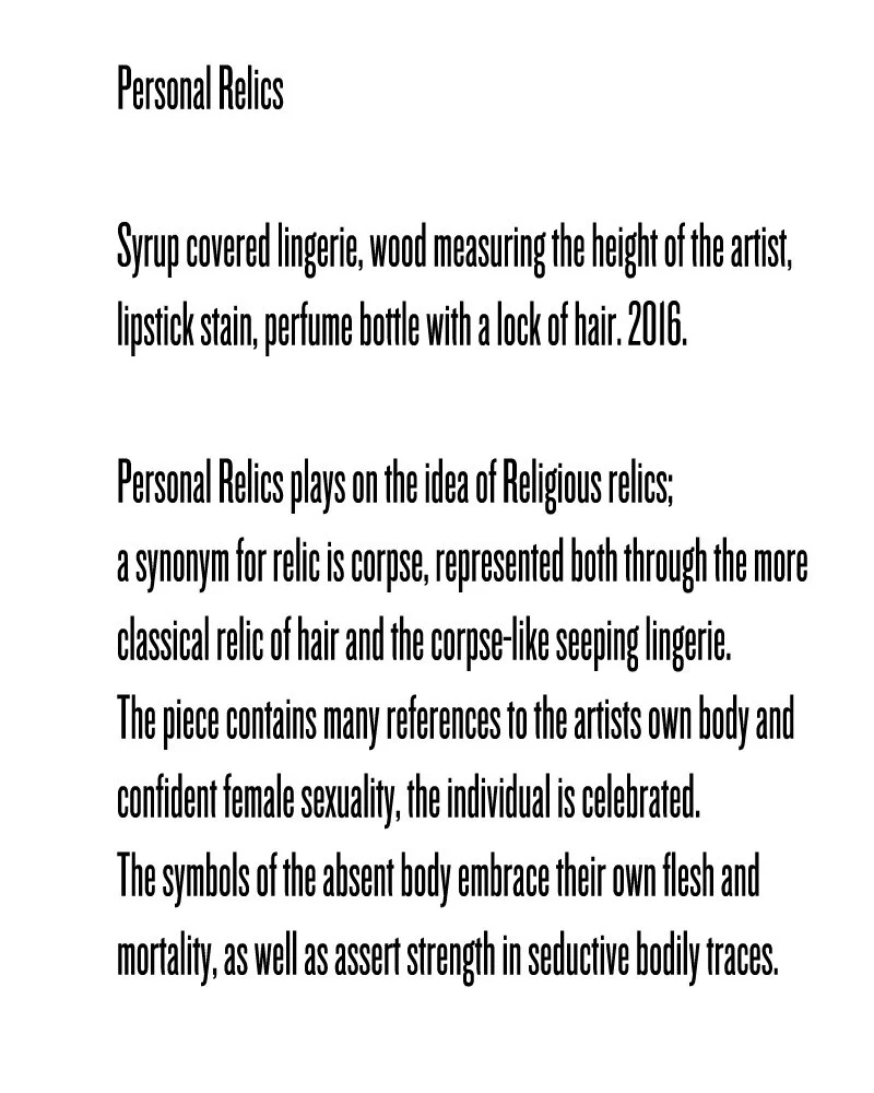 Personal Relics (text)