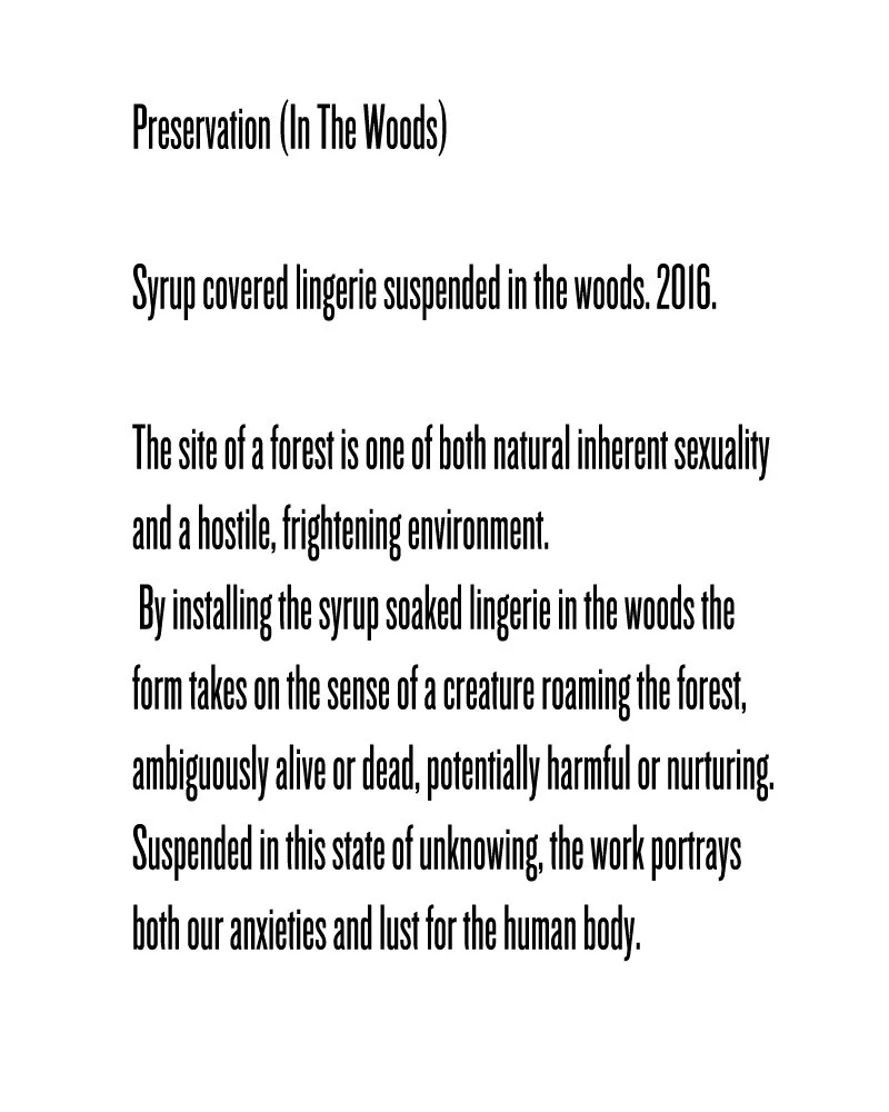 Preservation (In The Woods) (text)