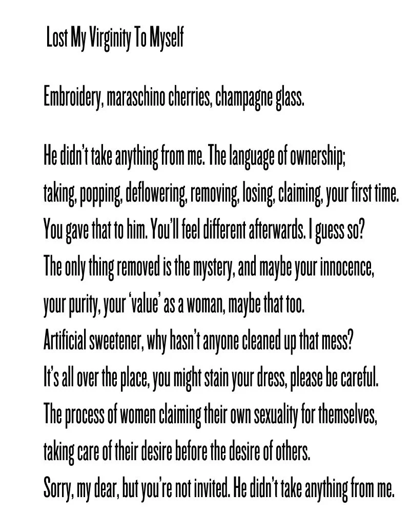 Lost My Virginity With Myself (text)