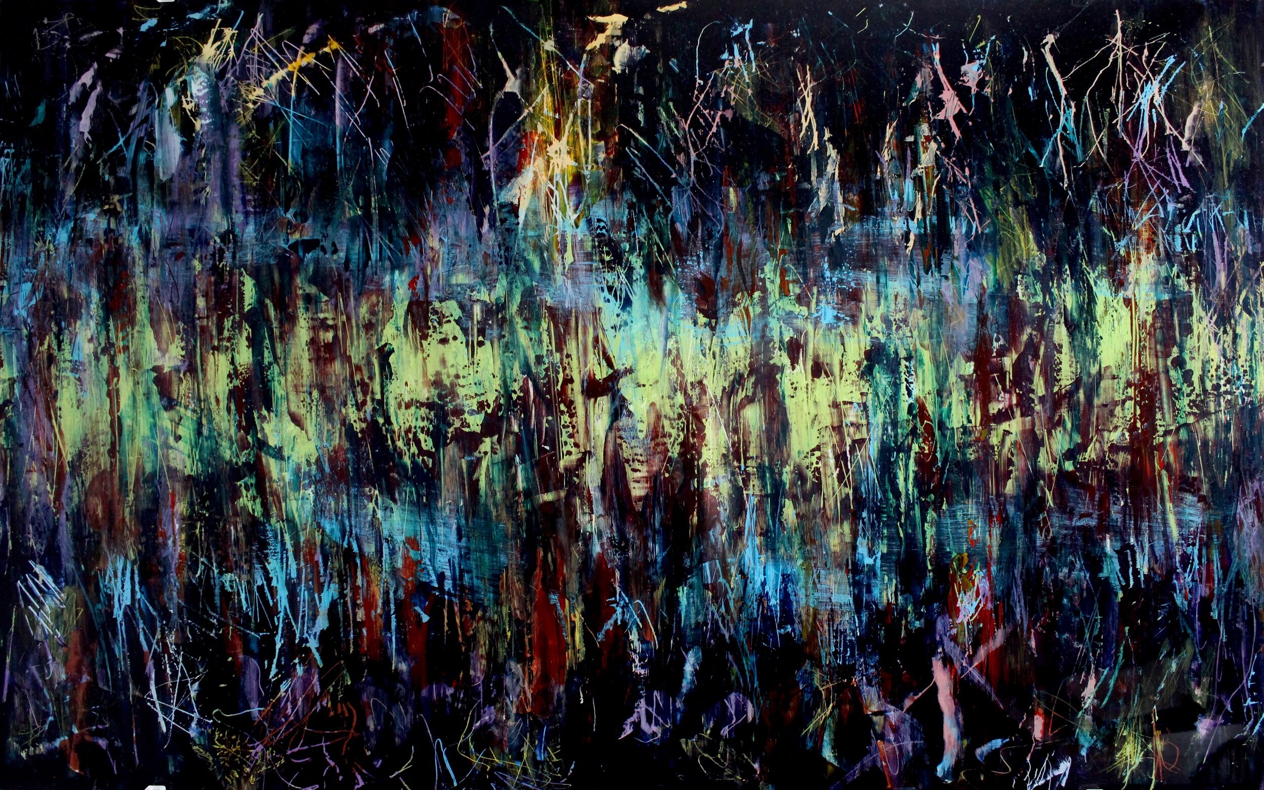 Glitches  Acrylic on plexiglass 