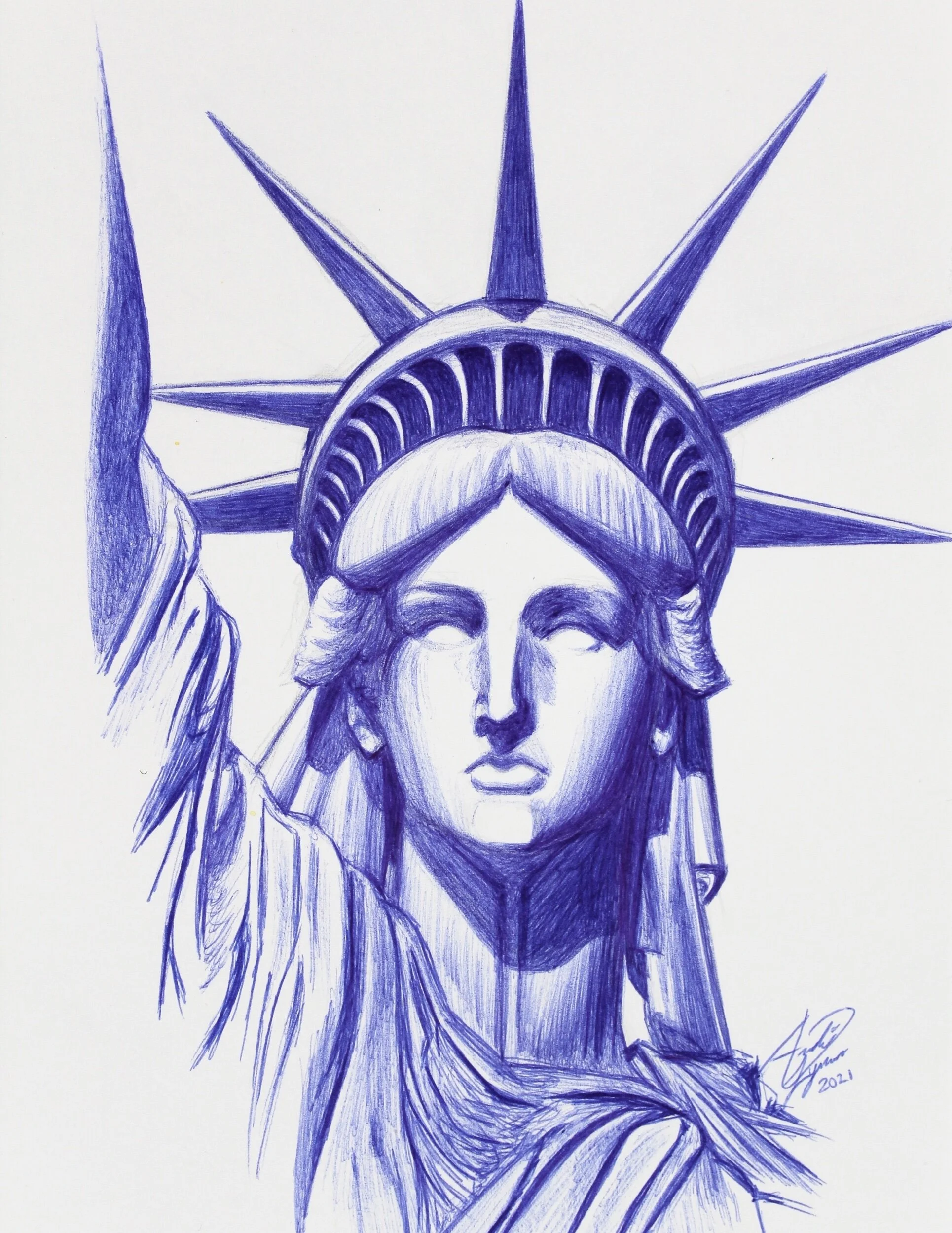  Lady Liberty  $65  9”x6” 