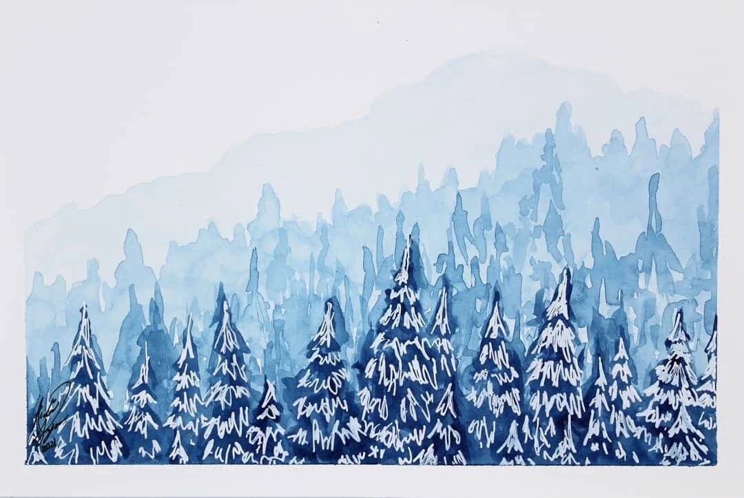  Snow Peaks  $30  9”x6” 