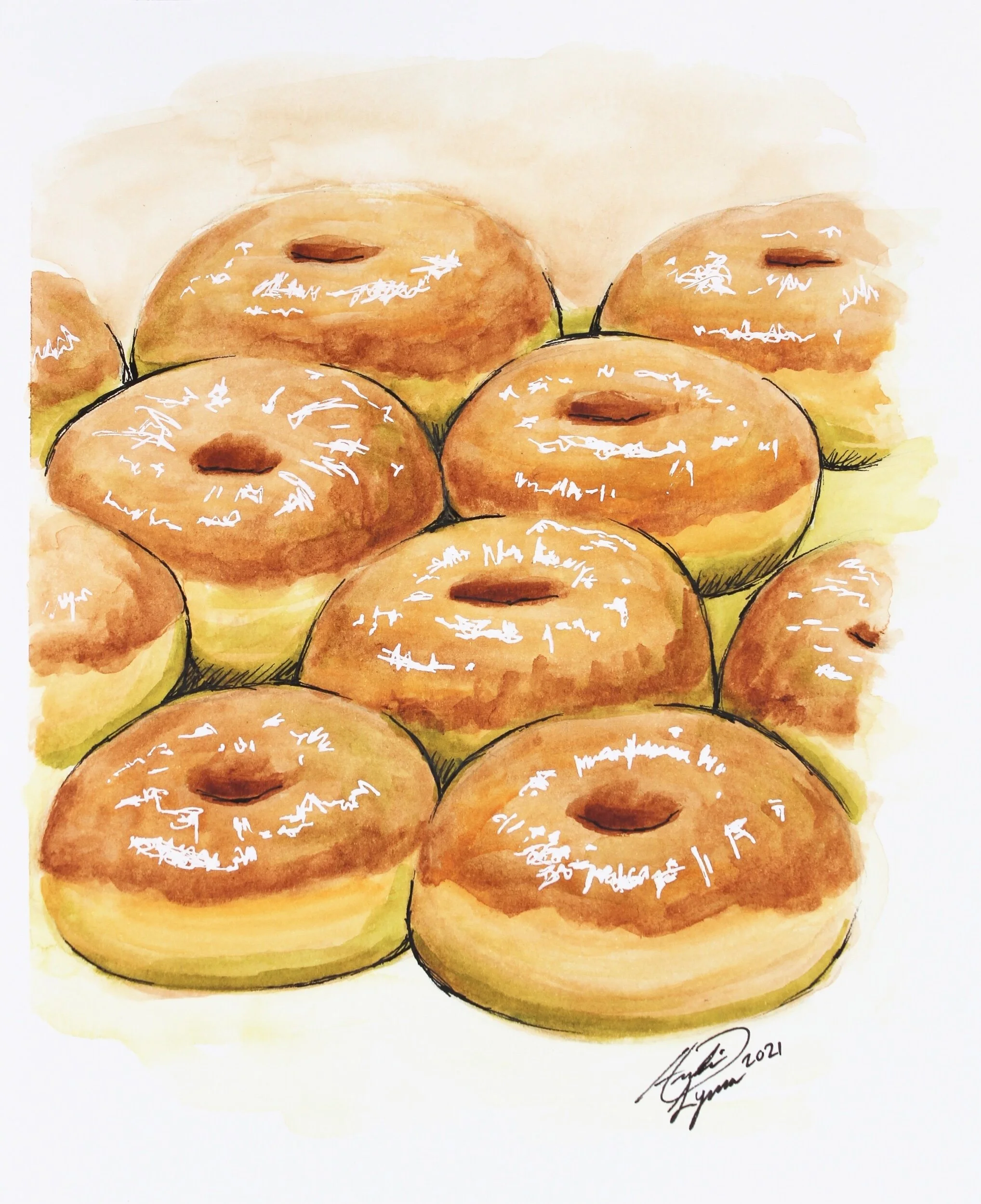  Glazed Goodness  $50  9”x7” 