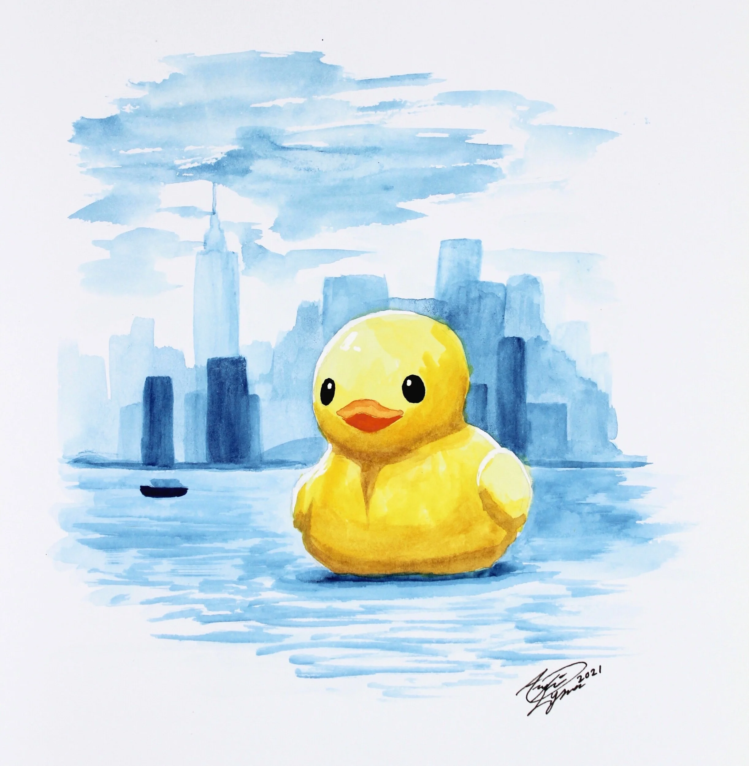  Mama Duck  $35  9”x7” 