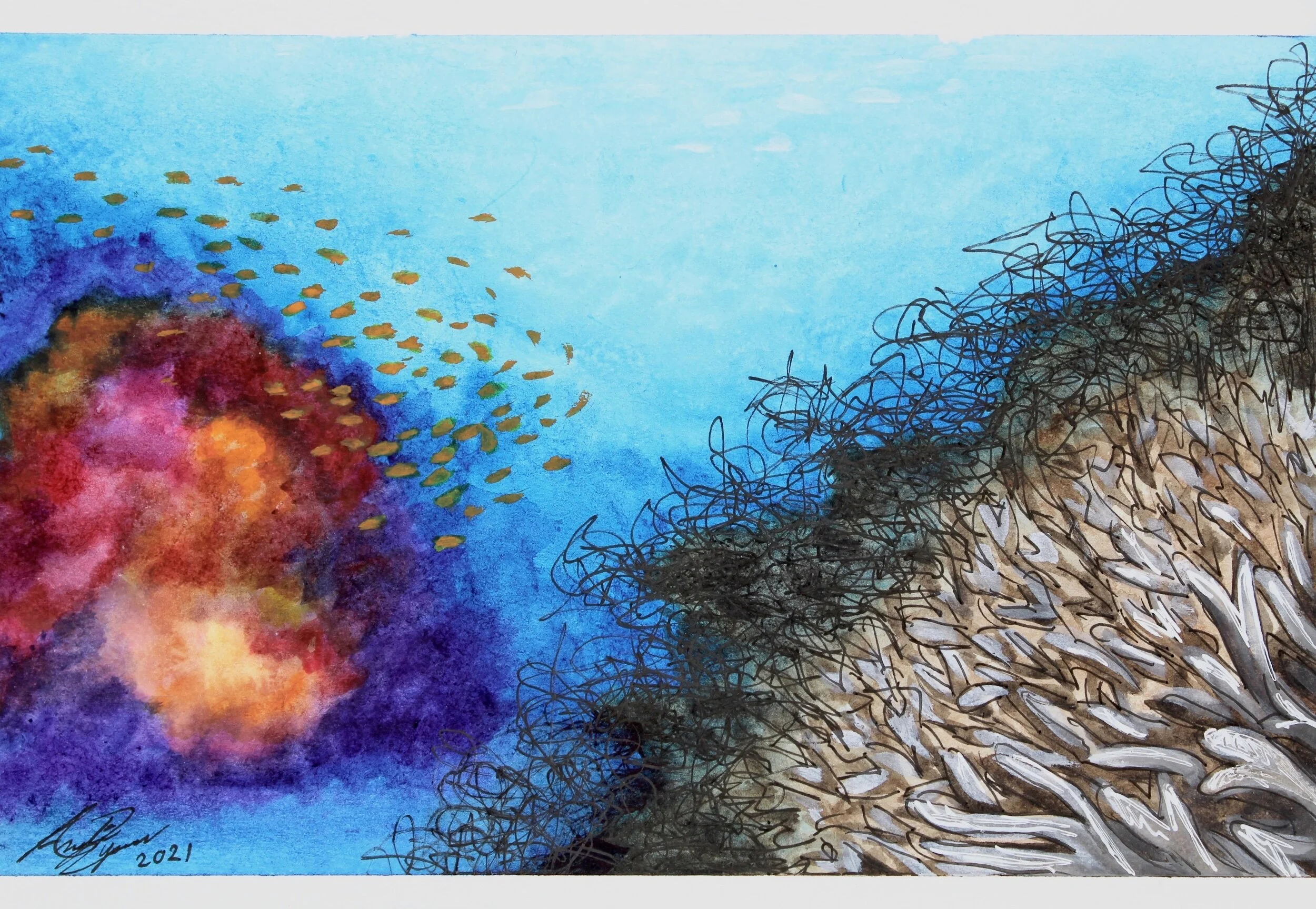  The Great Barrier Reef  $35  9”x6” 