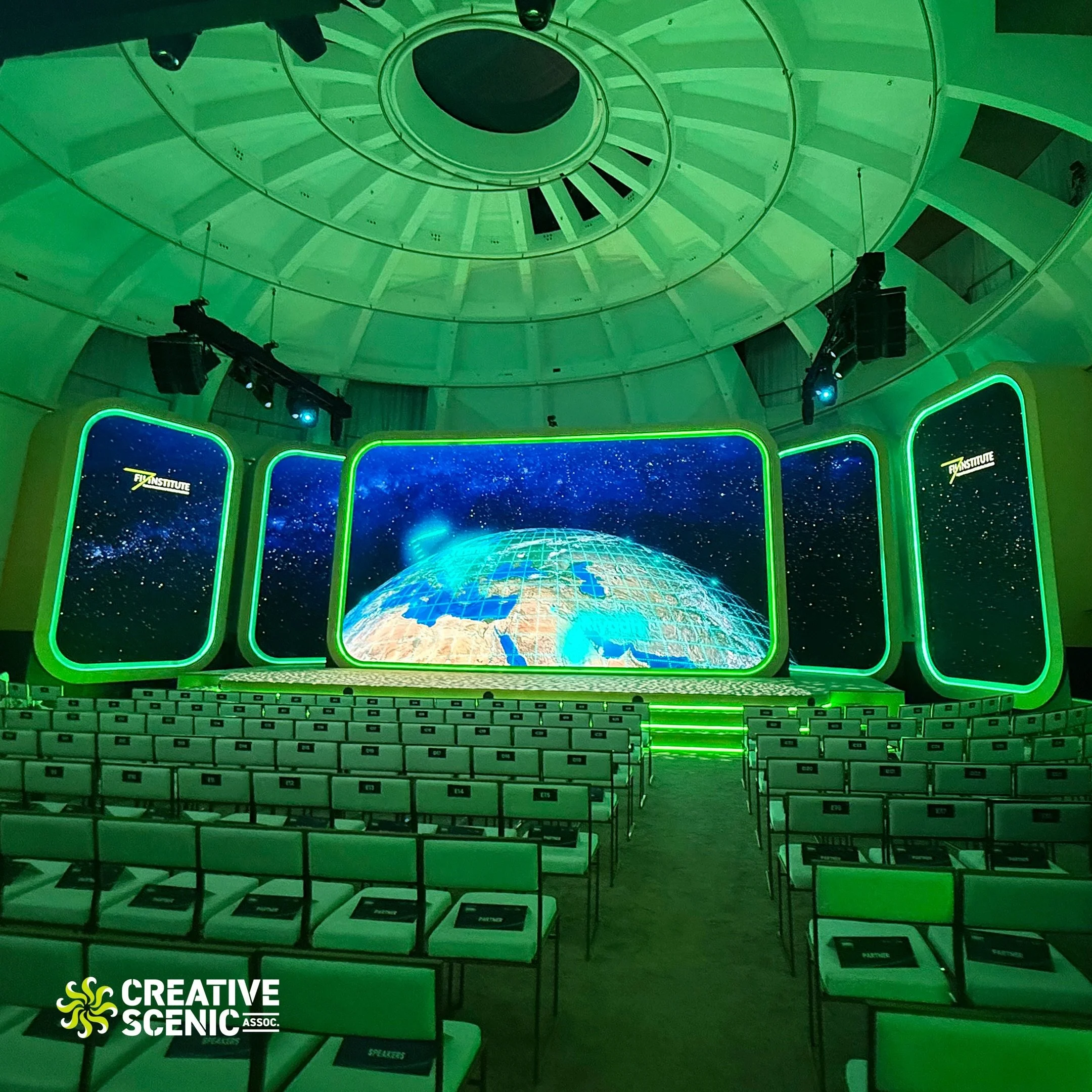 Some jobs give you runway. This one gave us a very short window and a very high bar, which is a combination that keeps a shop honest.
FII PRIORITY Summit at the Faena Forum this past March 2026: scenery and staging for a geopolitical summit with a pr