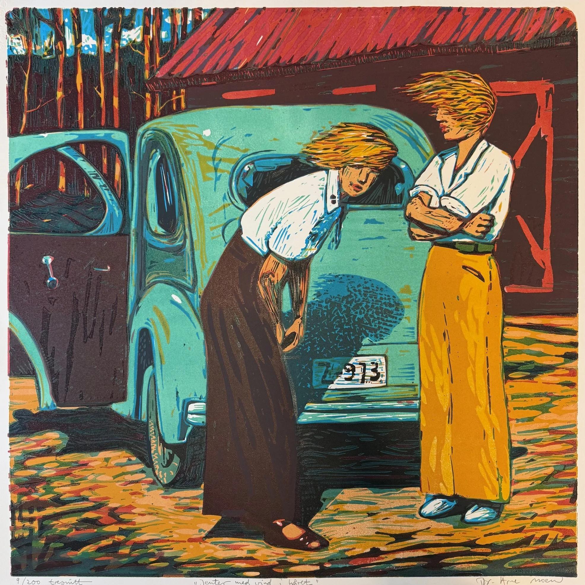 Tor-Arne Moen "Jenter med vind i håret" (stor)