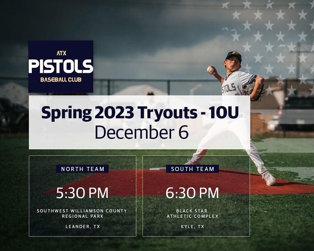 We are less than one week away from tryouts! In order to save time, be sure to preregister and plan to arrive 15 minutes early so that we can start on time.

North team details and registration: https://fb.me/e/2pVoZvBEk

South team details and regis