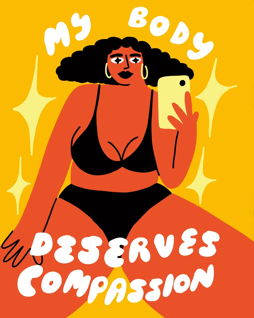  Affirmations for body neutrality, an animation personal project. 