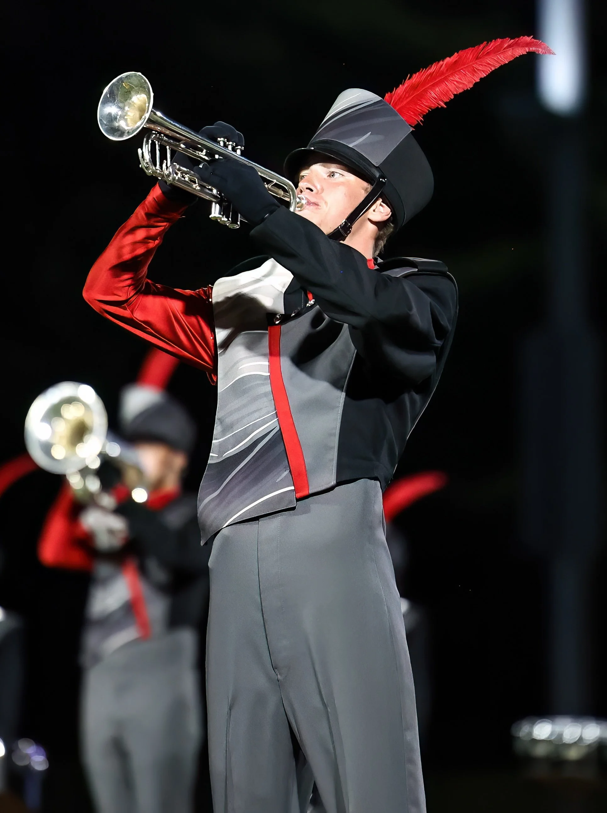 Shane Momchilovich of the Class of 2026, Baldwin-Woodville High School, Wisconsin, performing with the Baldwin-Woodville High School Marching Band.