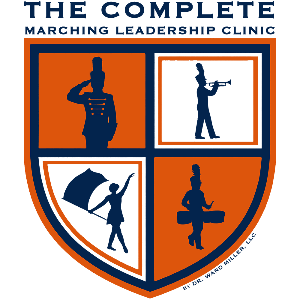 The Complete Marching Leadership Clinic Logo web white background