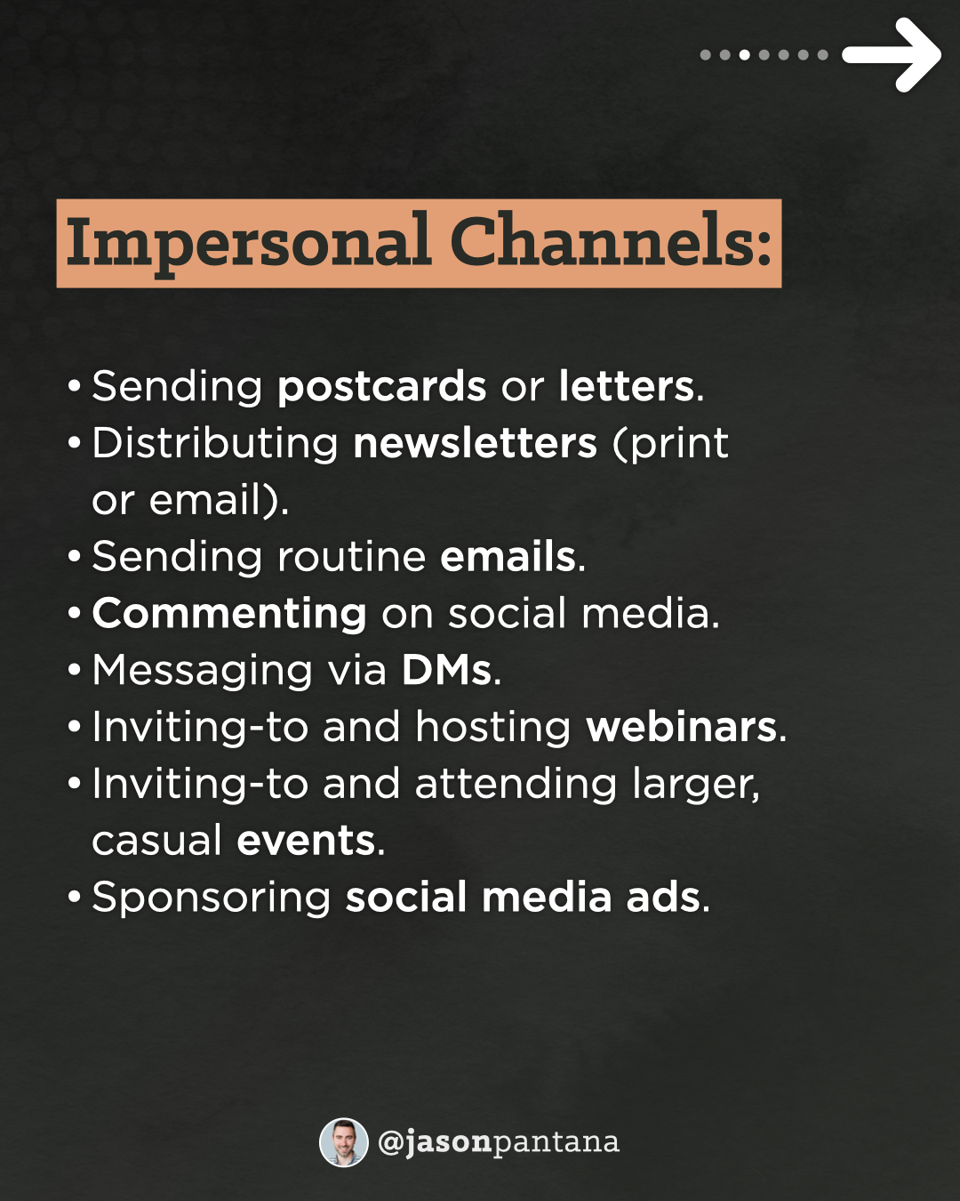 3 - Impersonal marketing channels list.png