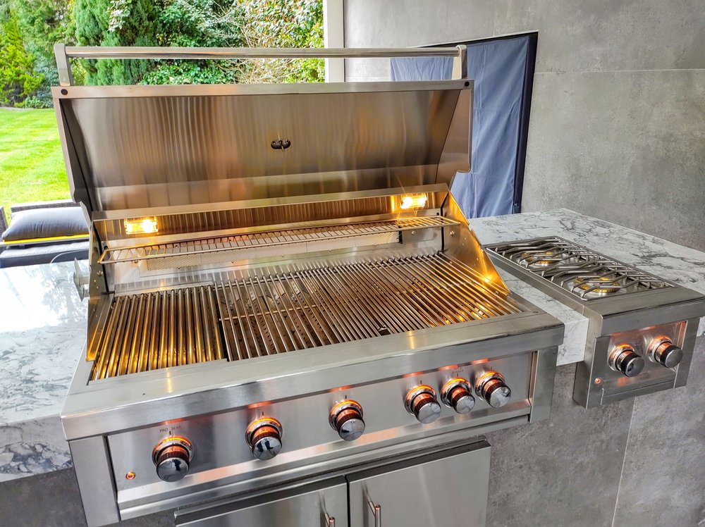 How to Transform a Stainless Steel Cart Into an Outdoor Kitchen Island