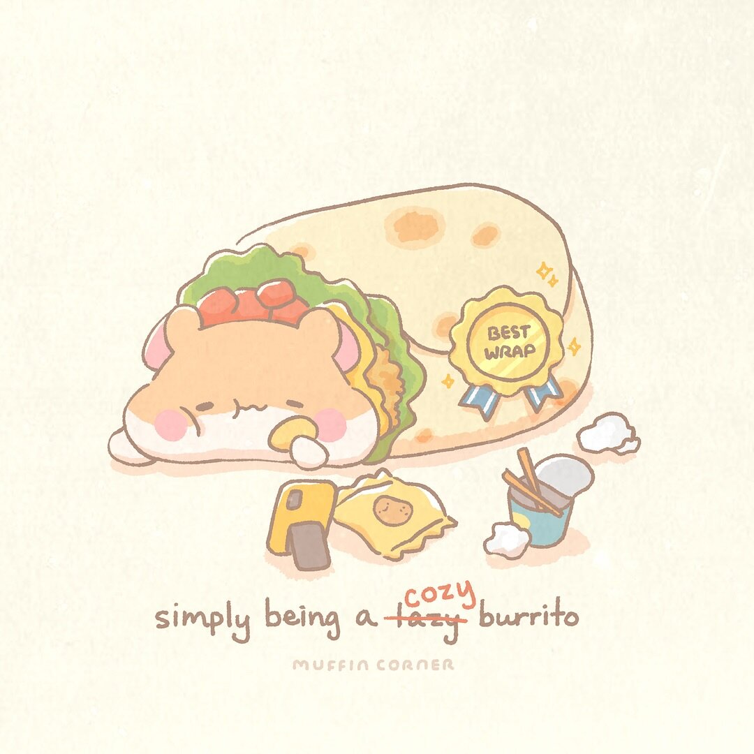 weekend plans🌯

If you need me I will be recharging as a burrito😪 sometimes you just don&rsquo;t have any energy left to be anything else💁
 
 
 
#kawaiiart #kawaiidrawing #cuteart #cuteartwork #cutedrawing #cuteillustration #イラスト #illustration #插畫
