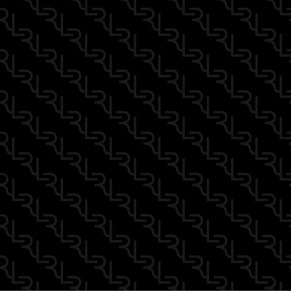 This image features a repeating pattern of Legacy Ranch Properties' stylized logo or symbol on a black background.