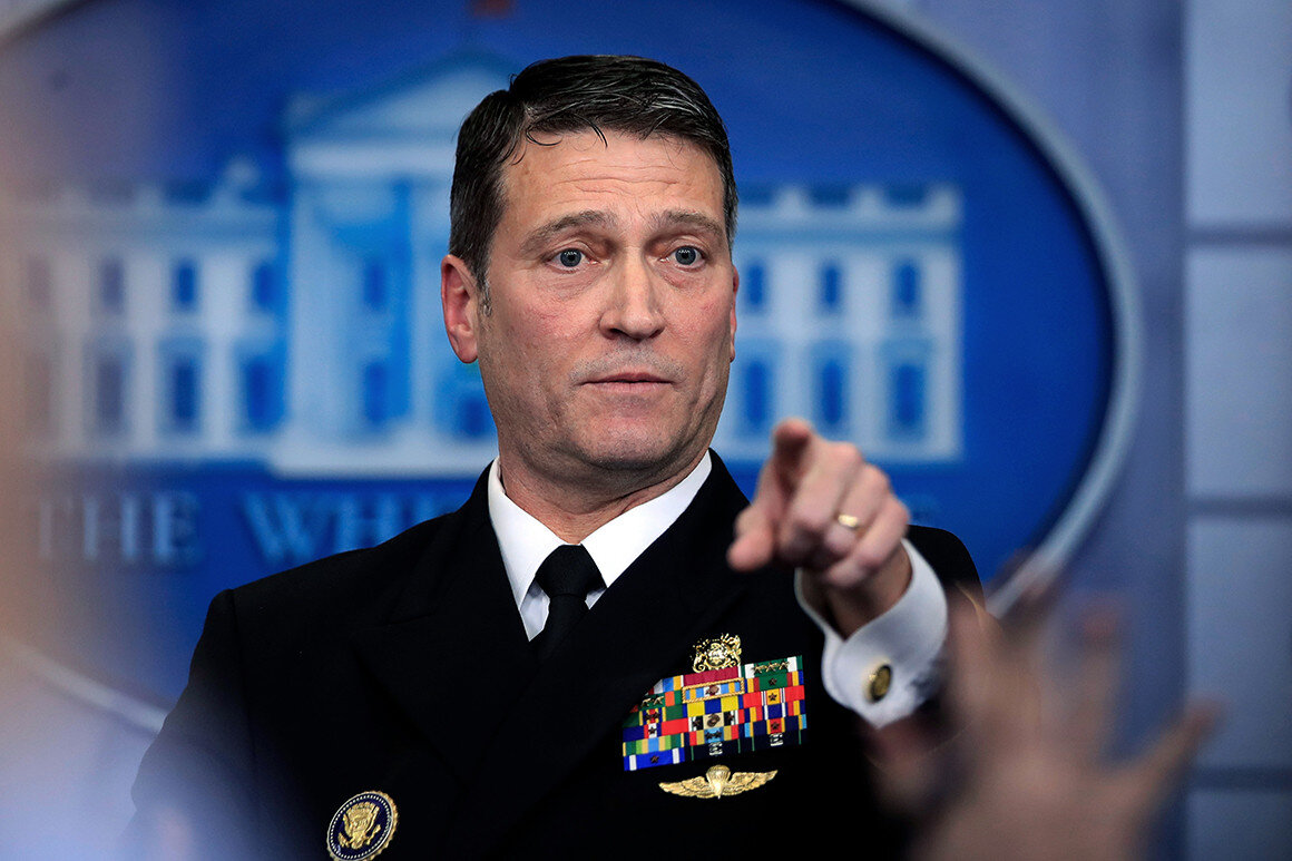 Former White House doctor made sexual comments, abused alcohol while on duty, watchdog finds