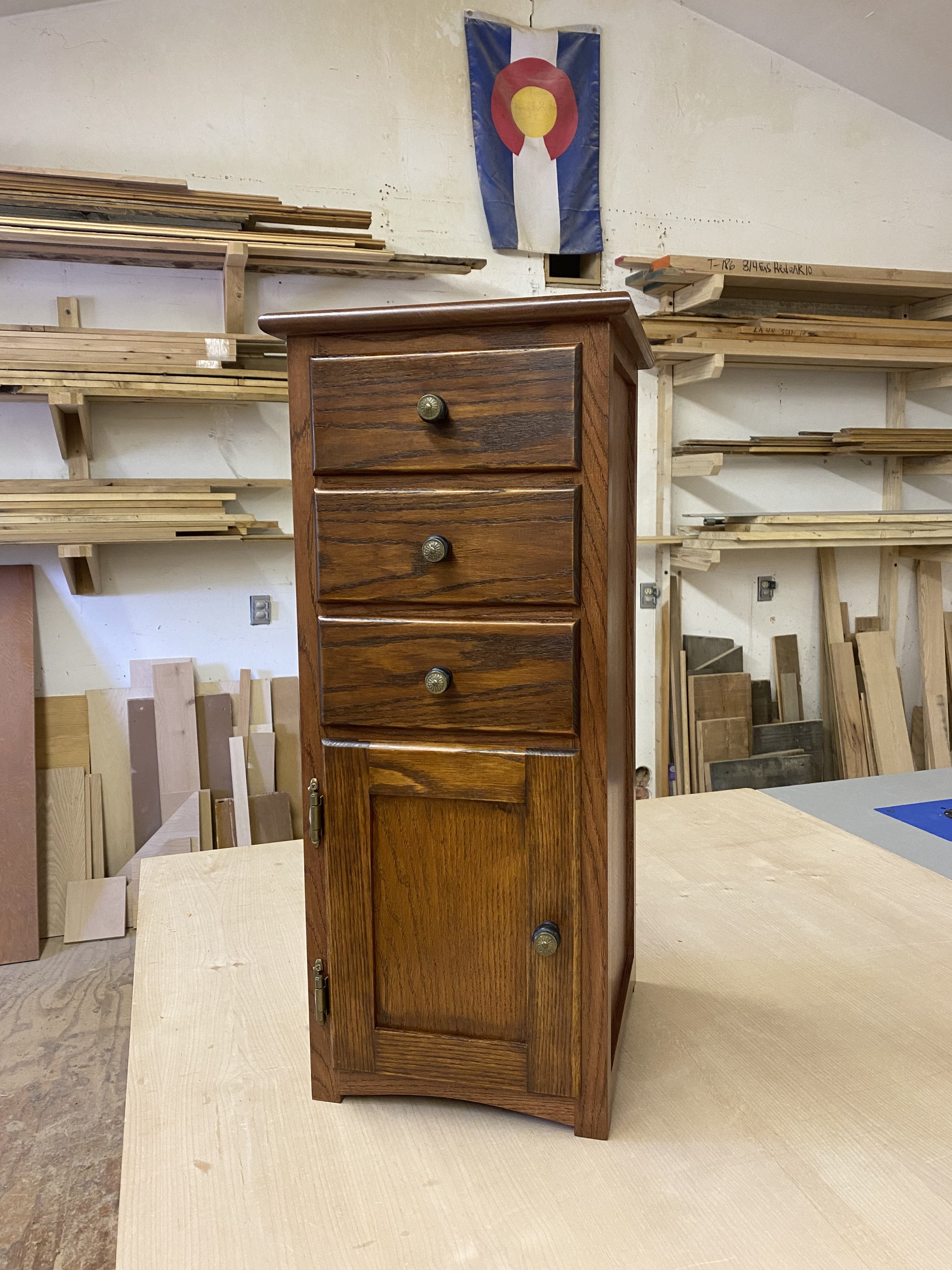 Antique Drawer End Table